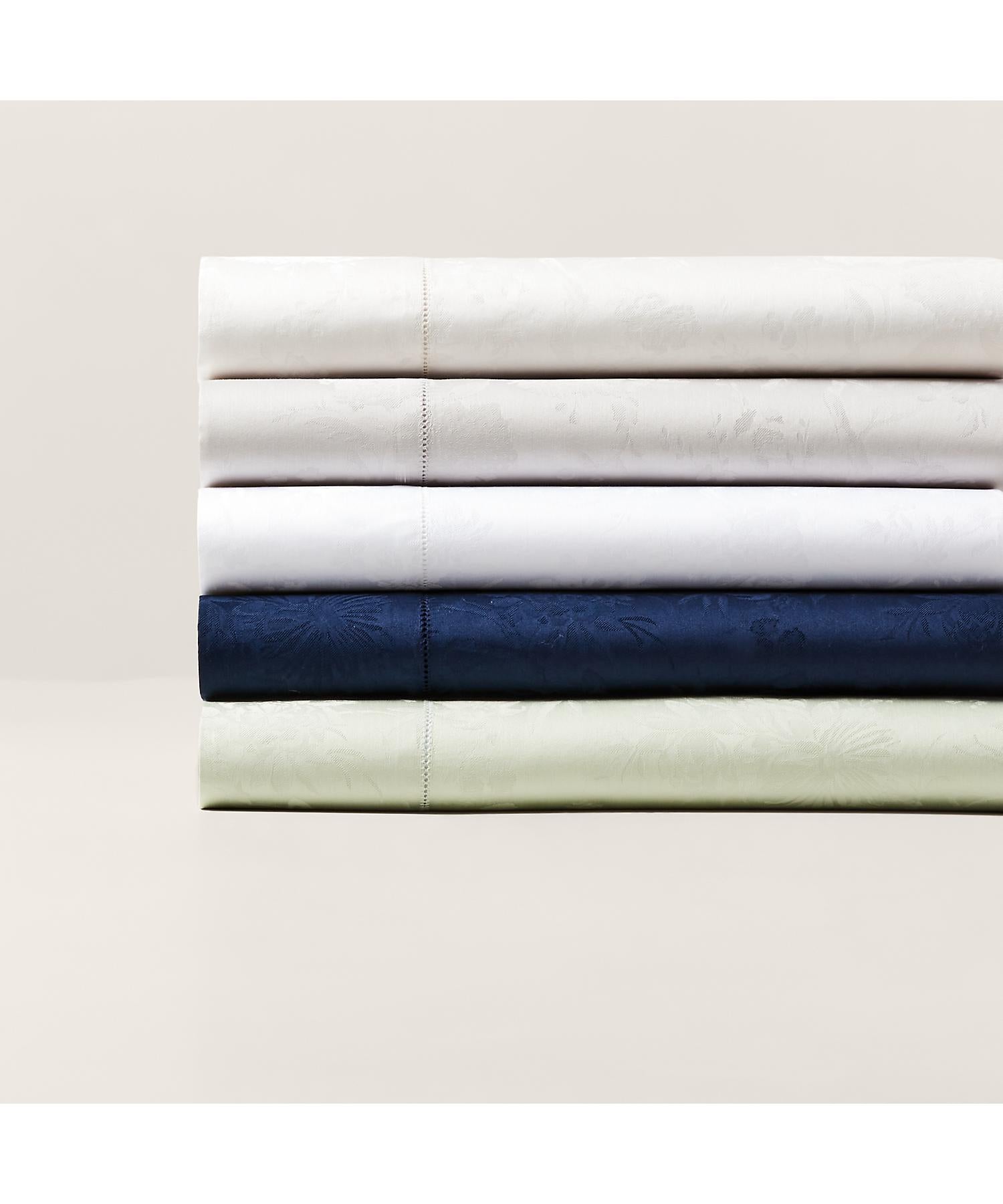 ラルフ ローレン ホーム RALPH LAUREN HOME オーガニック コットン Bethany ジャカード ボックスシーツ/セミダブルサイズ （250ブラウン） 250ブラウン