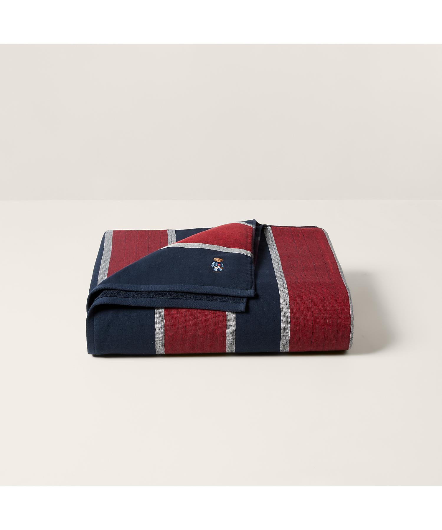 Ralph Lauren Home RL Polo Bear Small Single Towel Blanket