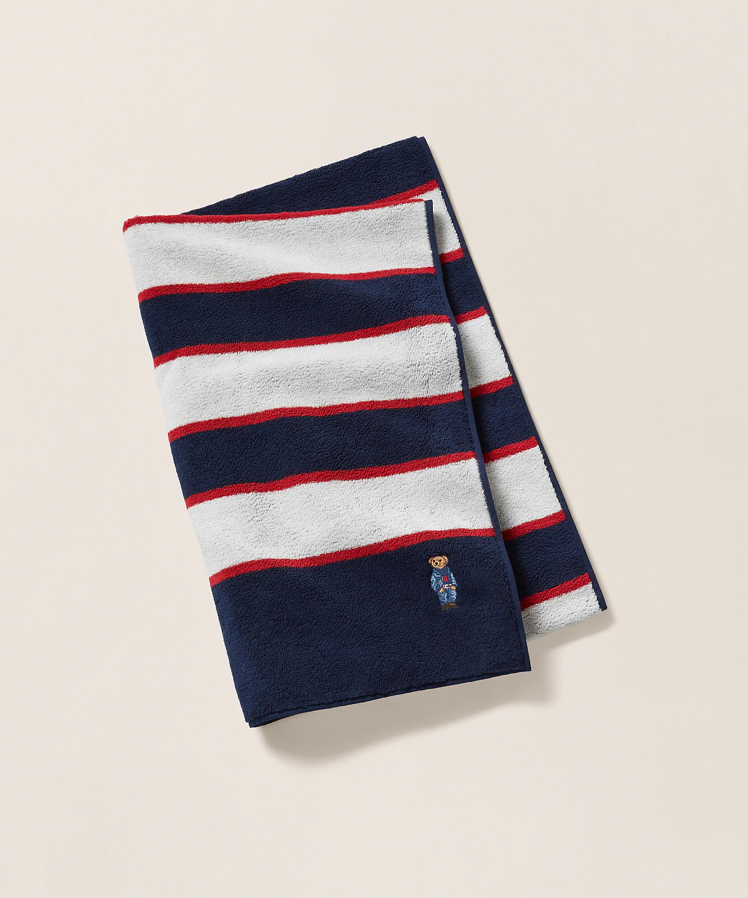 ラルフ ローレン ホーム RALPH LAUREN HOME RL Polo ベア バスタオル,410ネイビー