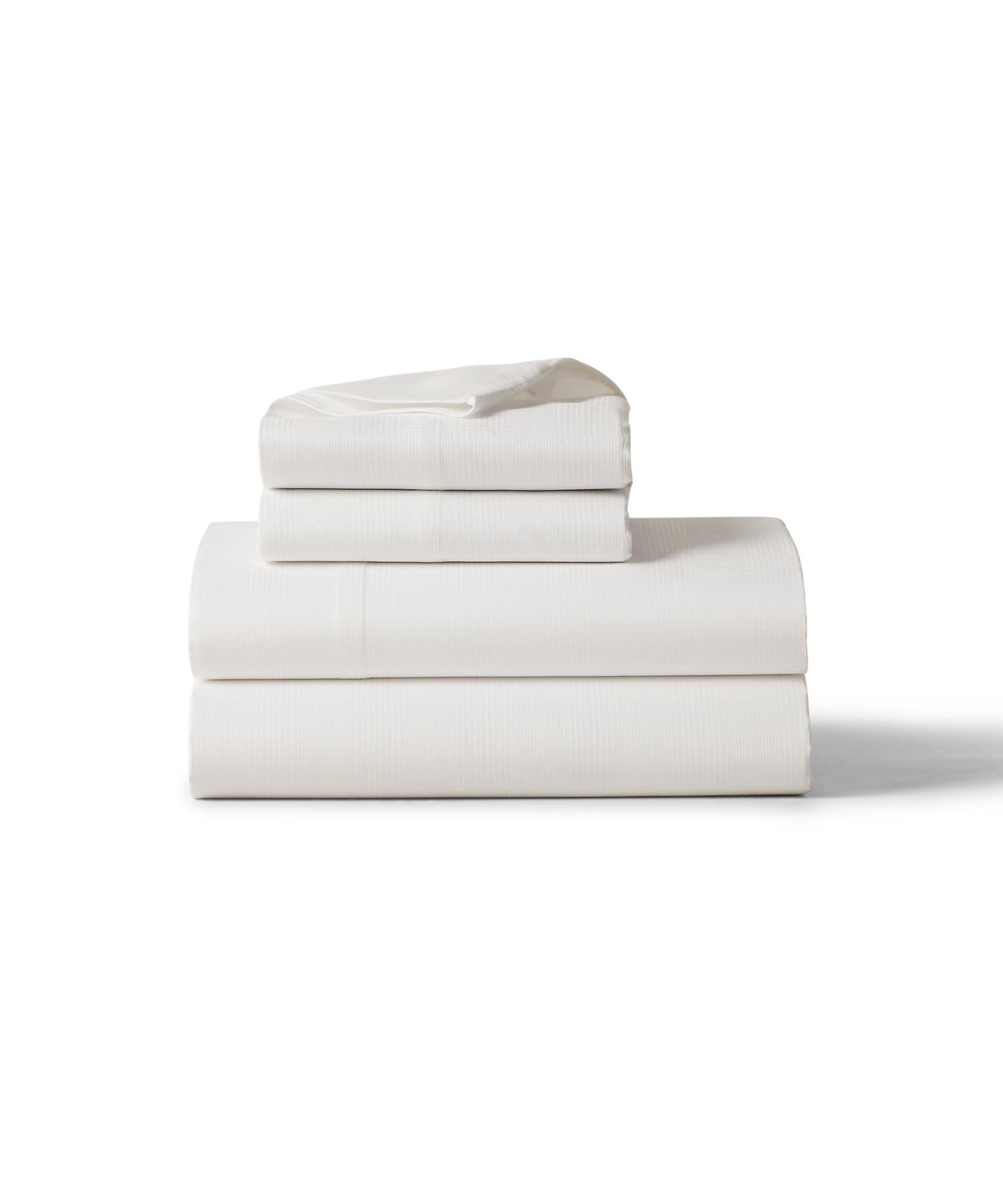 ラルフ ローレン ホーム RALPH LAUREN HOME オーガニック コットン Lovan ジャカード ボックスシーツ /シングルサイズ （101ナチュラル） 101ナチュラル