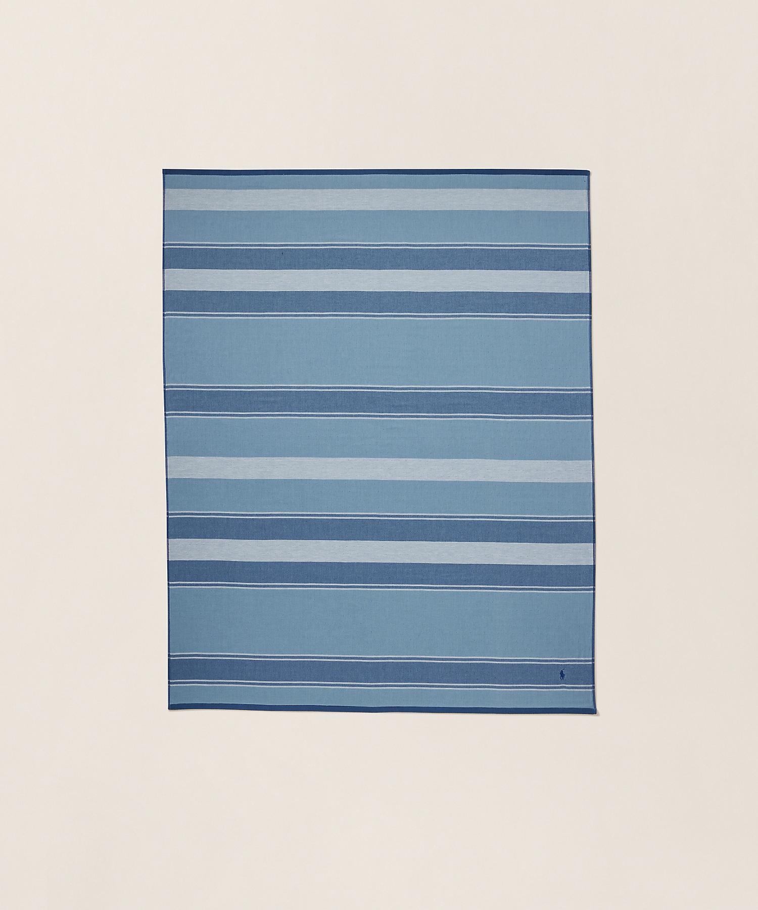 ラルフ ローレン ホーム RALPH LAUREN HOME Melssen ハーフ タオルケット （400ブルー） 400ブルー