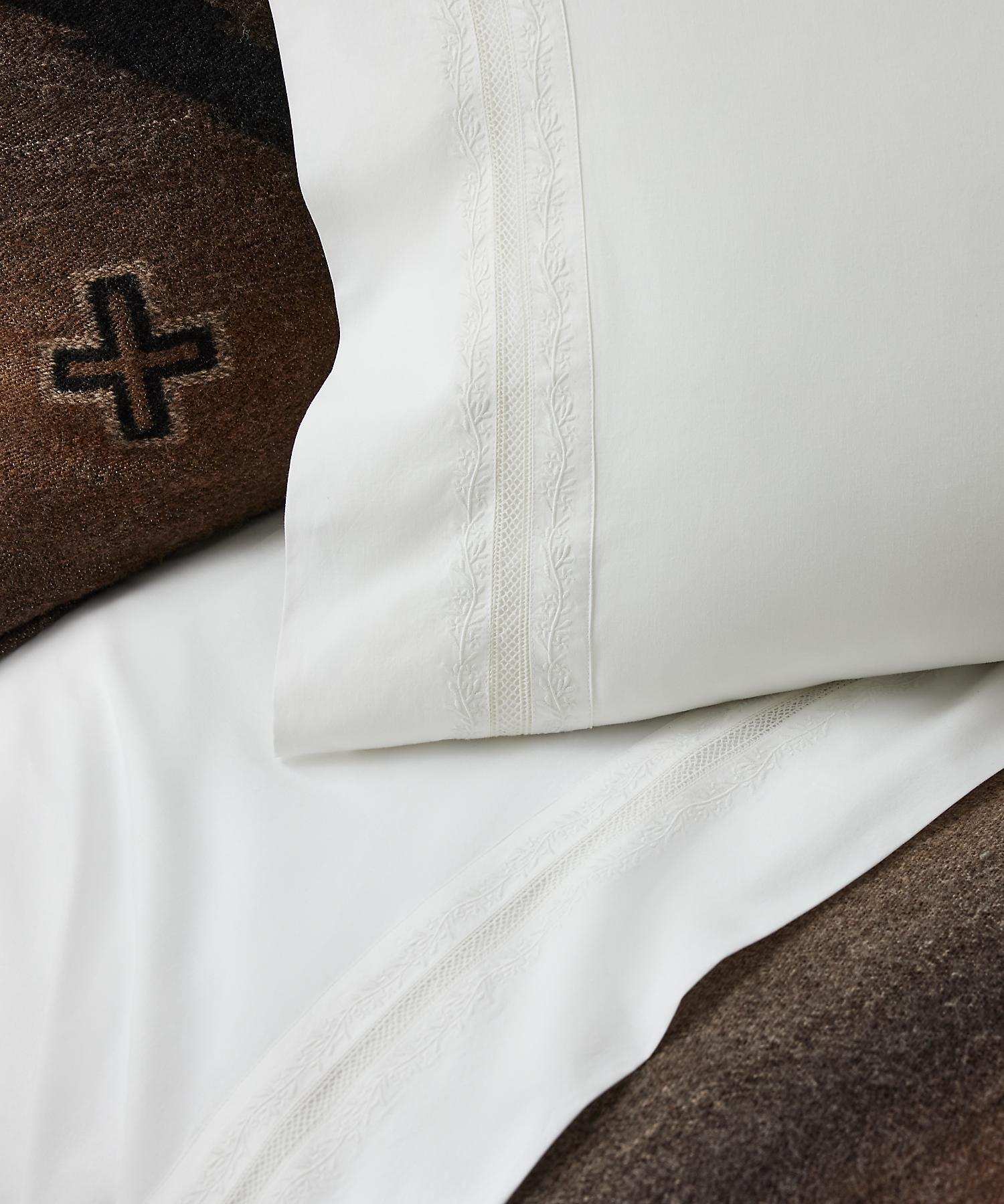 ラルフ ローレン ホーム RALPH LAUREN HOME MIRIAH フラットシーツ/ダブルサイズ （100ホワイト） 100ホワイト