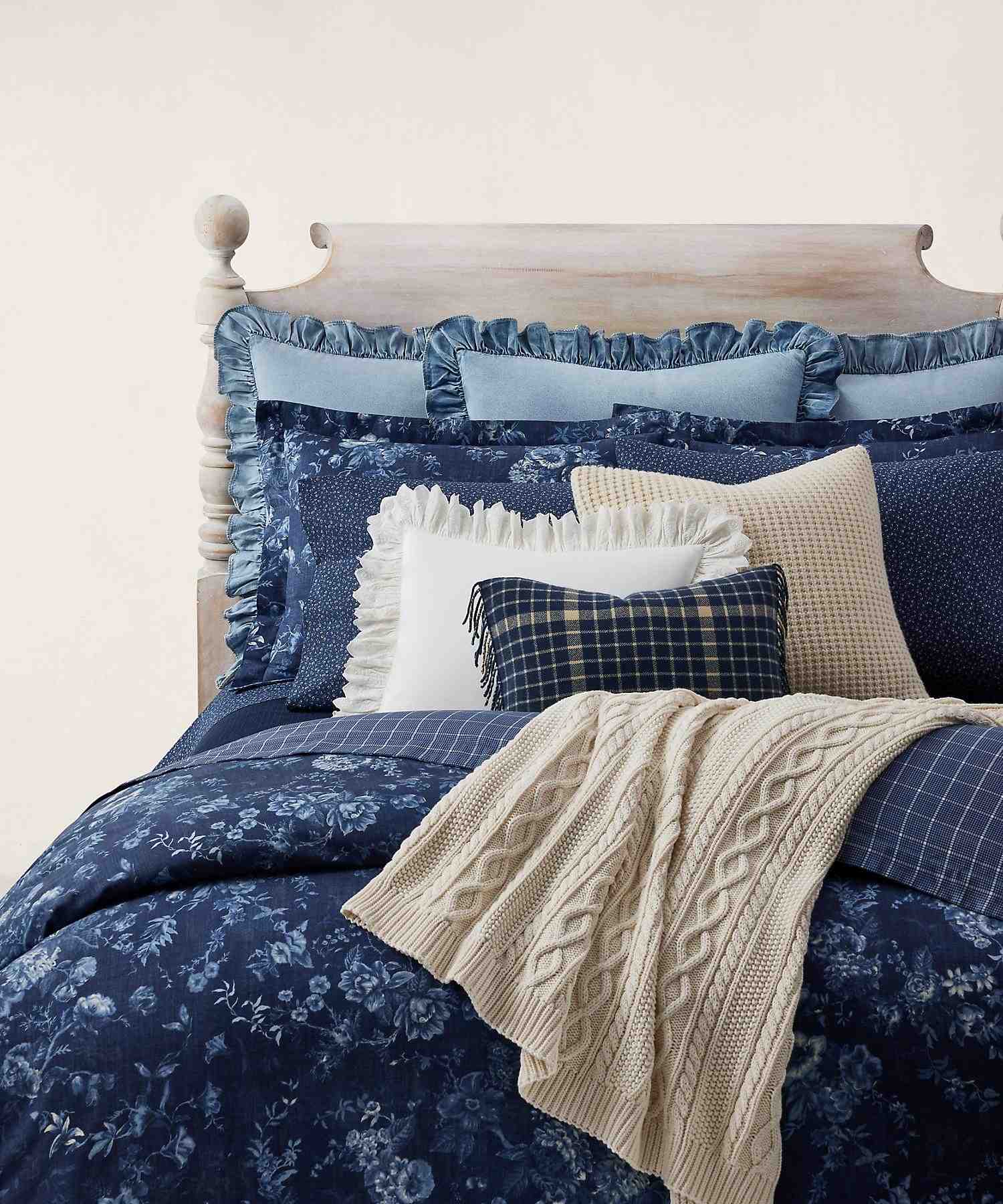 ラルフ ローレン ホーム RALPH LAUREN HOME KATHRYN デュベ カバー/ダブルサイズ （410ネイビー） 410ネイビー