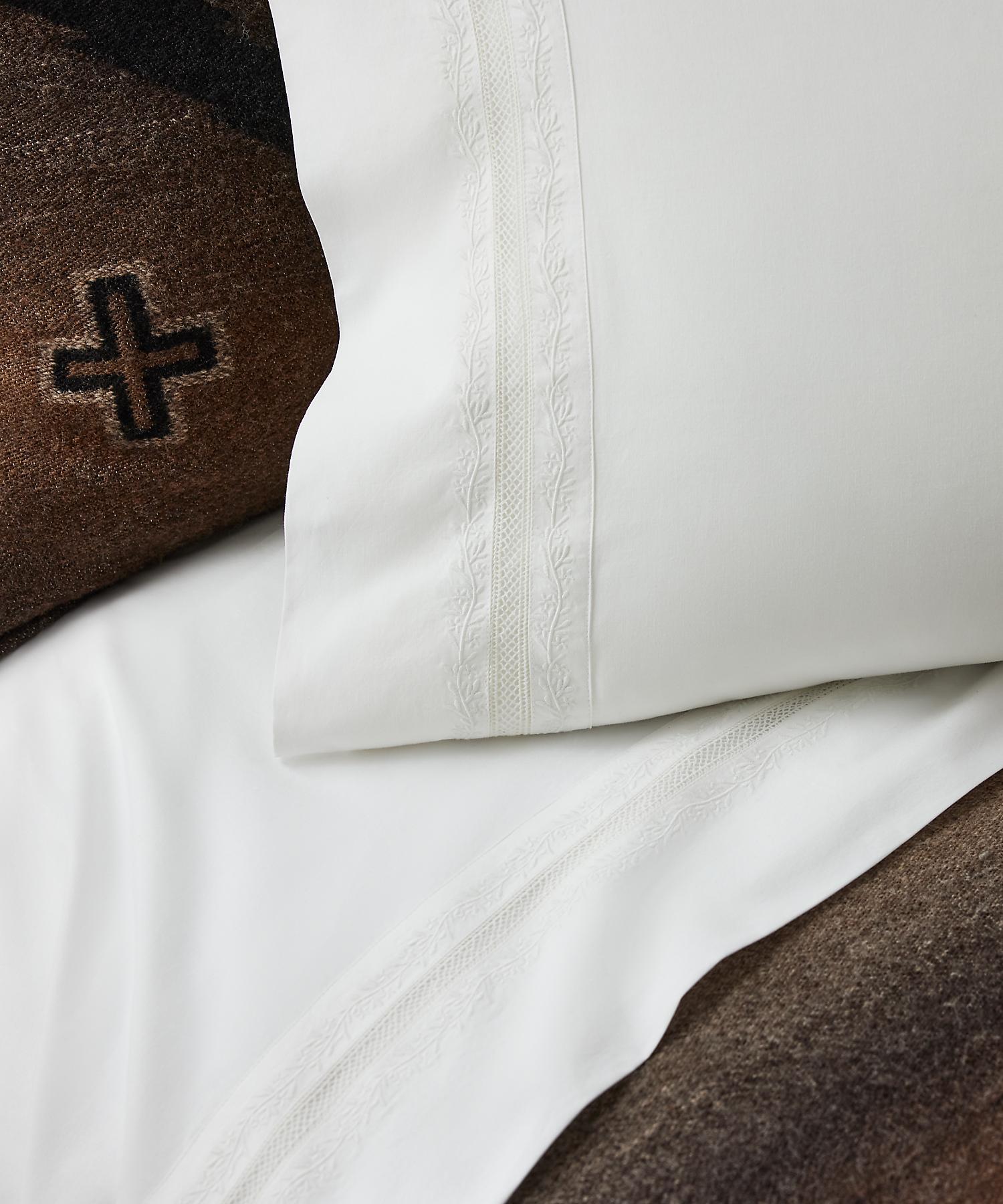 ラルフ ローレン ホーム RALPH LAUREN HOME MIRIAH フラットシーツ/シングルサイズ （100ホワイト） 100ホワイト