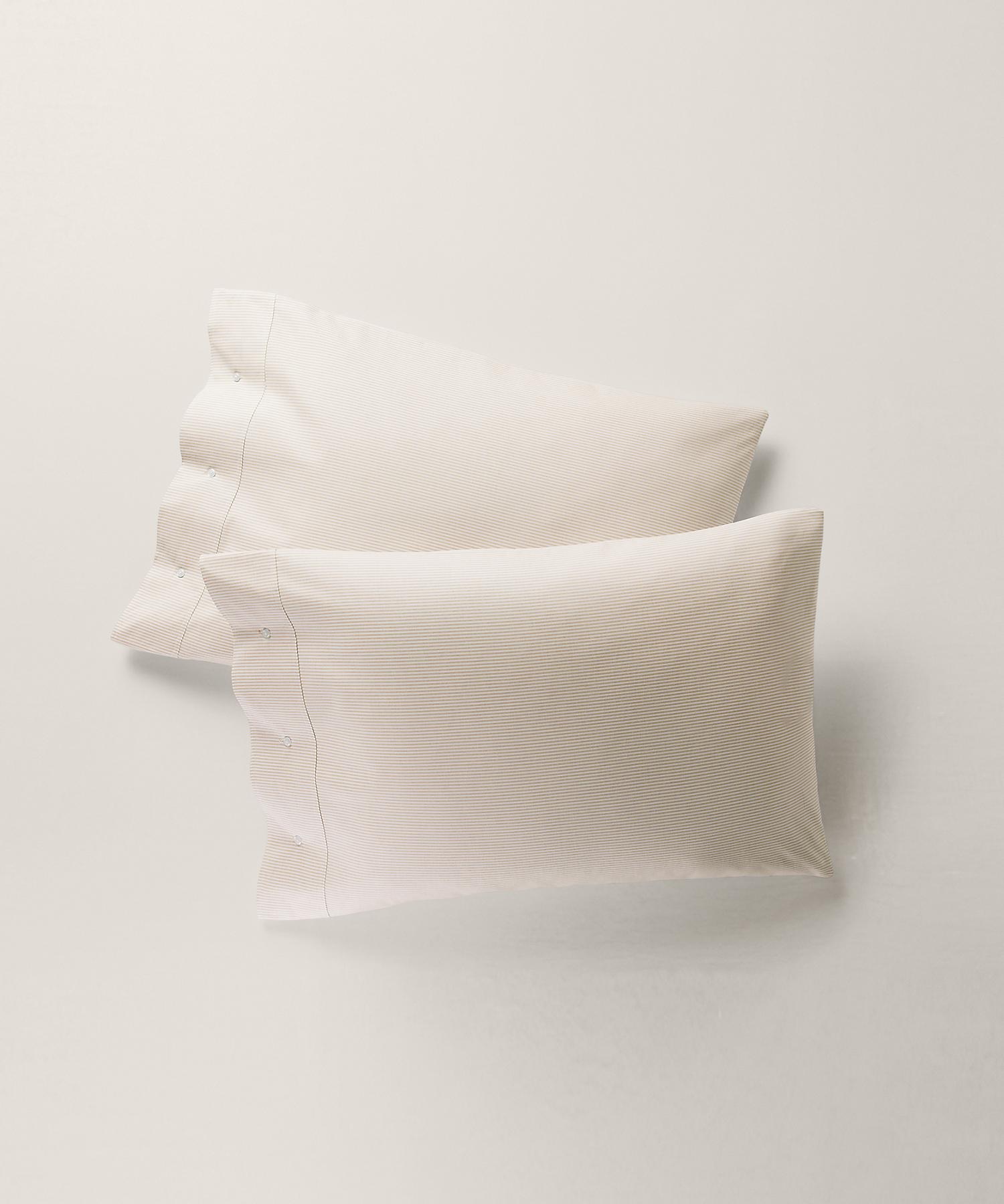 ラルフ ローレン ホーム RALPH LAUREN HOME オーガニック コットン オックスフォード ストライプ ボックスシーツ/キングサイズ （101ナチュラル） 101ナチュラル