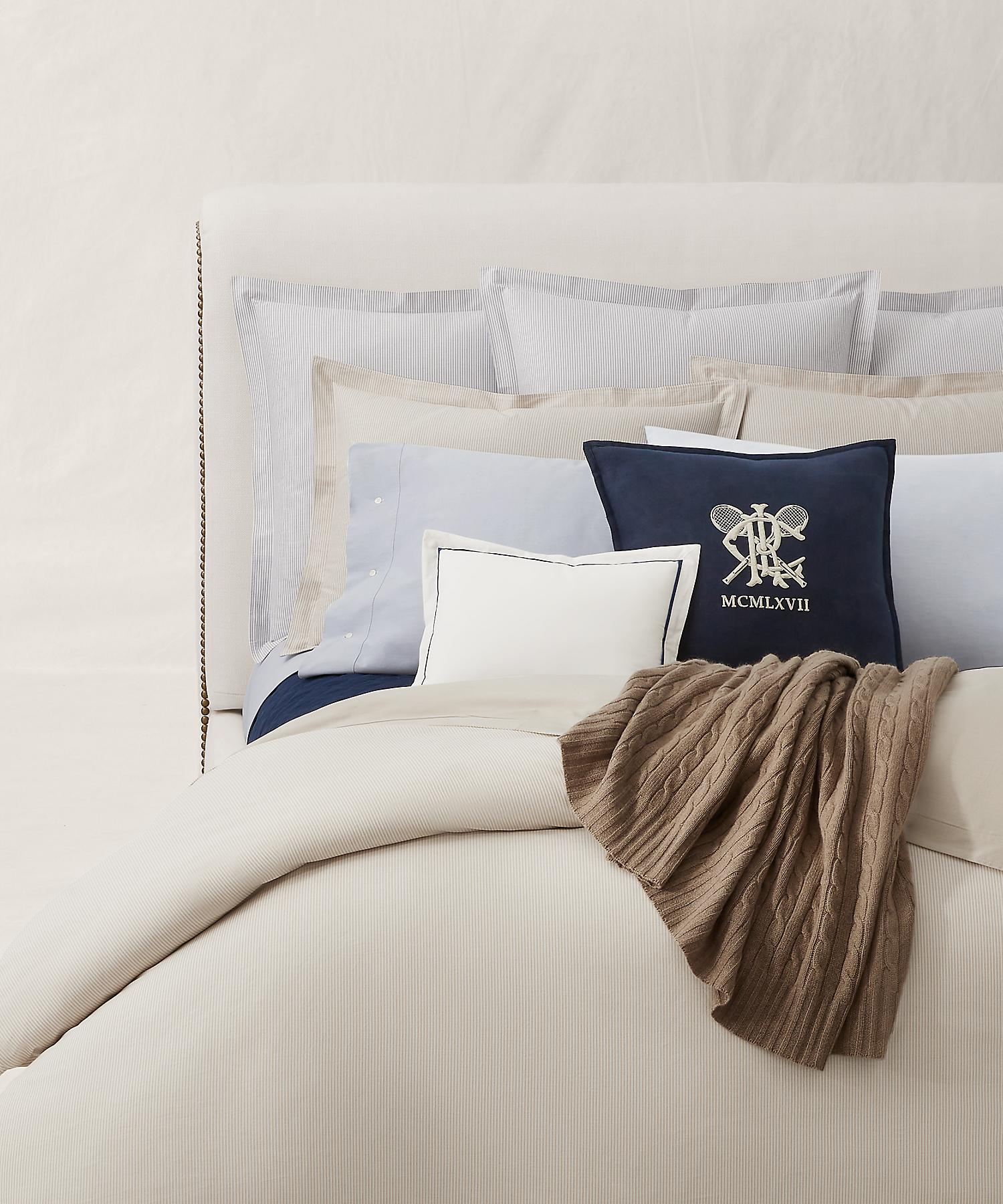 ラルフ ローレン ホーム RALPH LAUREN HOME オーガニック コットン オックスフォード リバーシブル デュベ カバー/セミダブルサイズ （250ブラウン） 250ブラウン