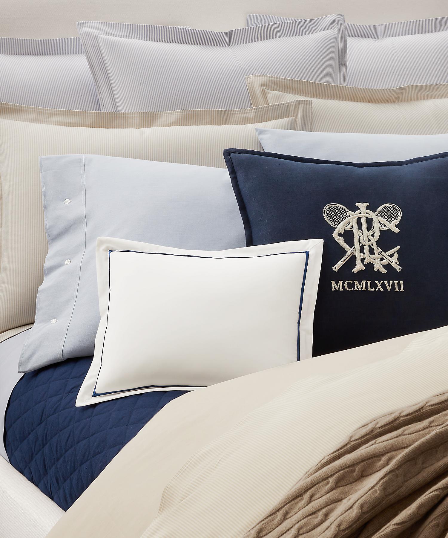 ラルフ ローレン ホーム RALPH LAUREN HOME オーガニック コットン オックスフォード リバーシブル デュベ カバー/セミダブルサイズ （250ブラウン） 250ブラウン