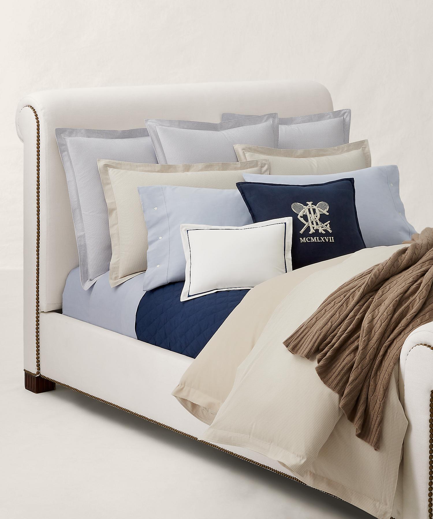 ラルフ ローレン ホーム RALPH LAUREN HOME オーガニック コットン オックスフォード リバーシブル デュベ カバー/セミダブルサイズ （250ブラウン） 250ブラウン