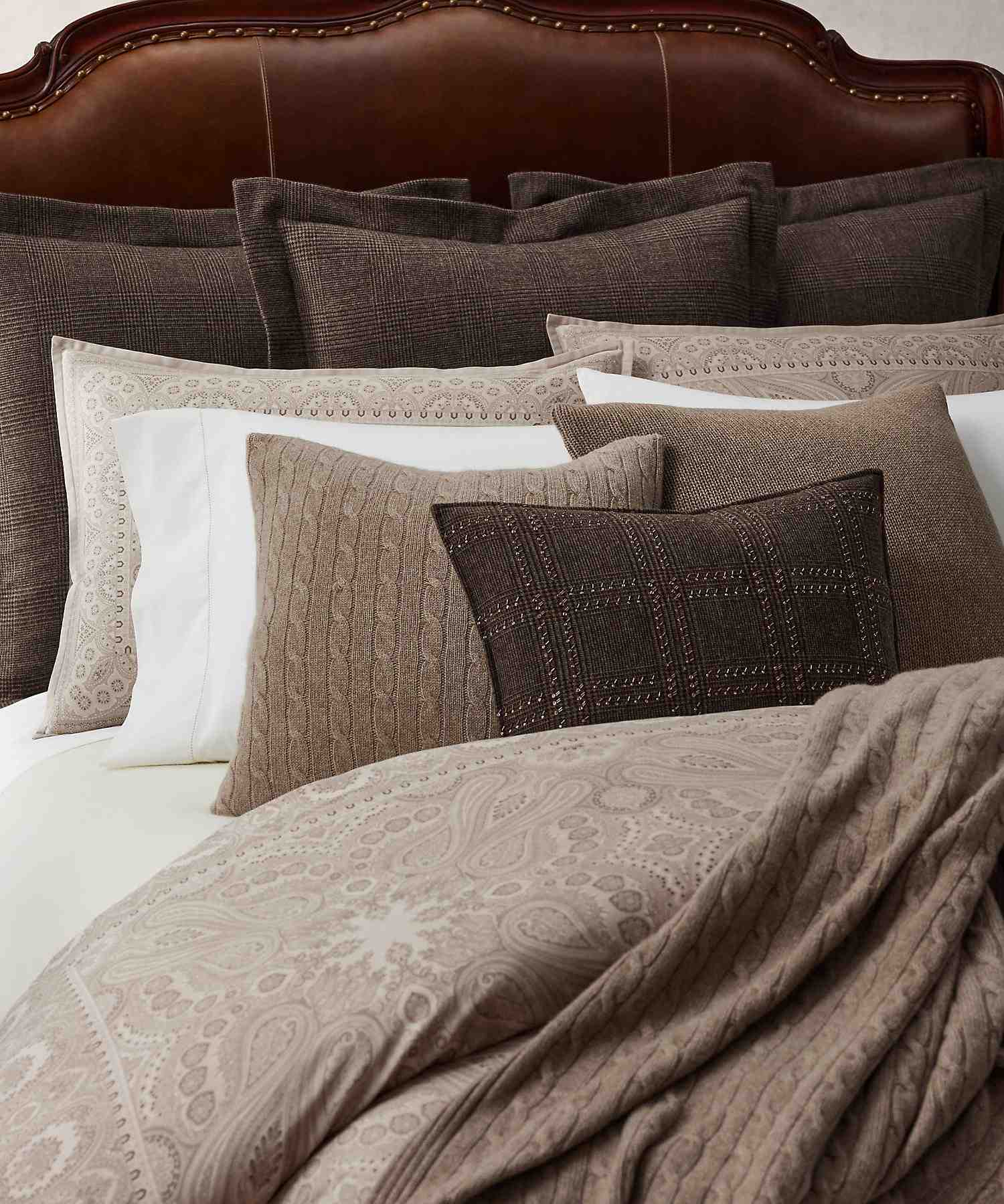 Ralph Lauren HOME Cabled cashmere Throw Pillow