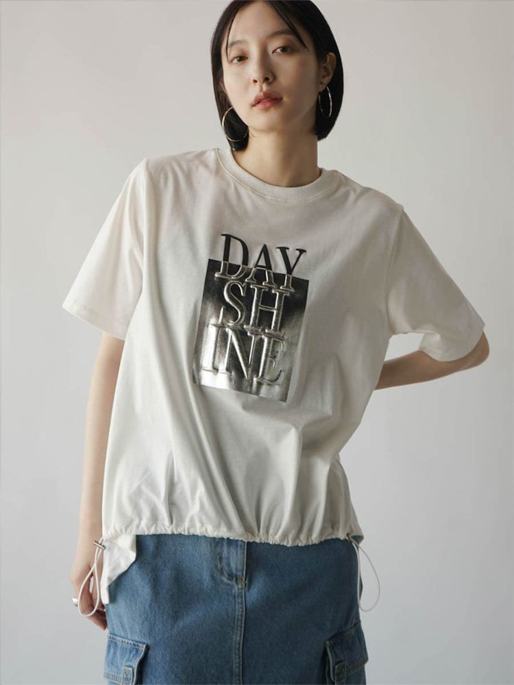ラディエイト RADIATE 箔プリントロゴTシャツ （オフホワイト） オフホワイト