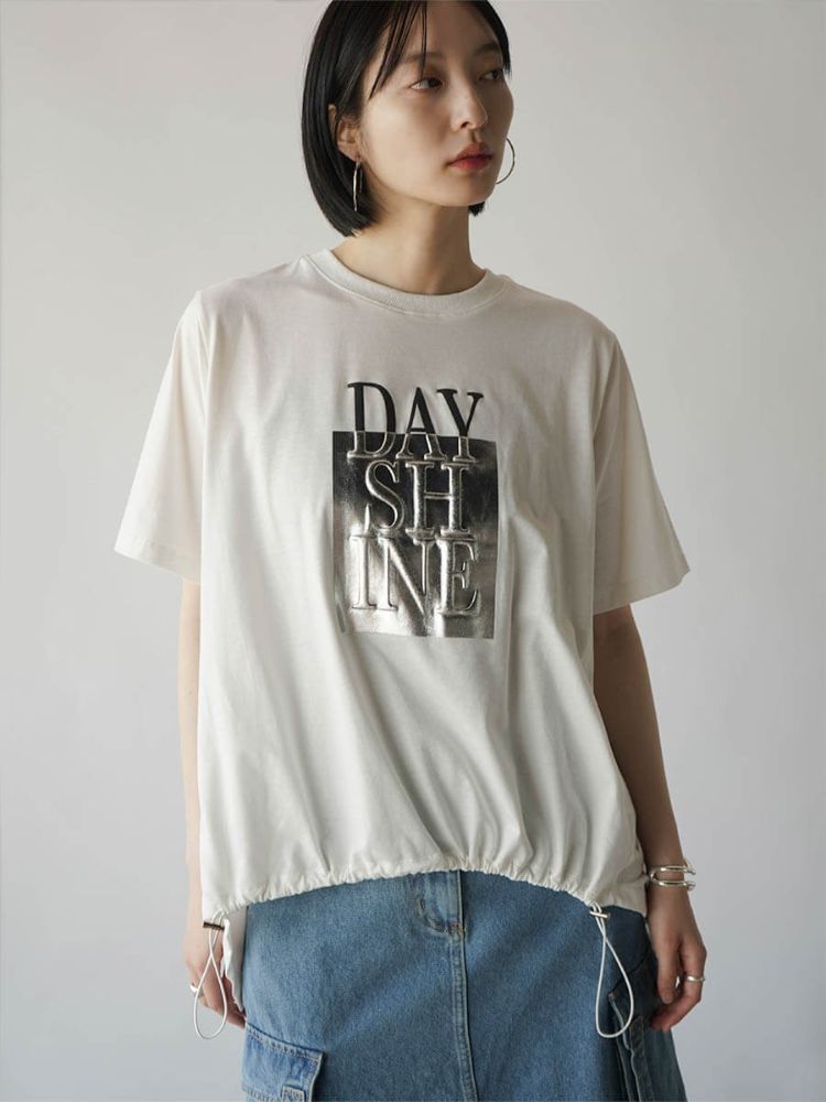 ラディエイト RADIATE 箔プリントロゴTシャツ （オフホワイト） オフホワイト