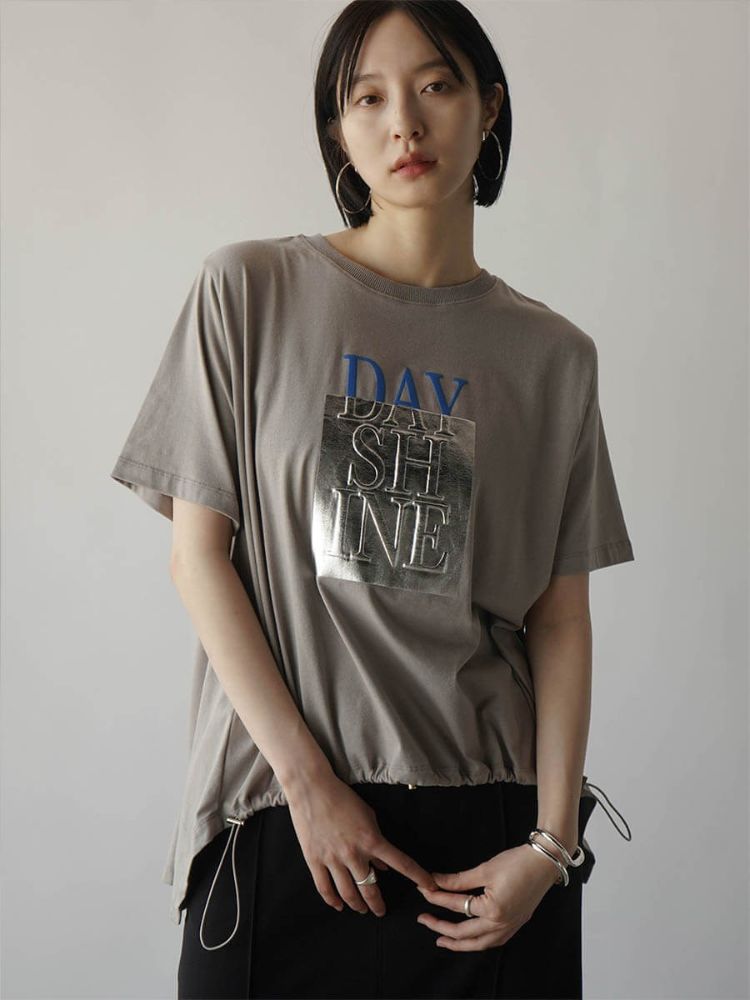 ラディエイト RADIATE 箔プリントロゴTシャツ （アッシュグレー） アッシュグレー
