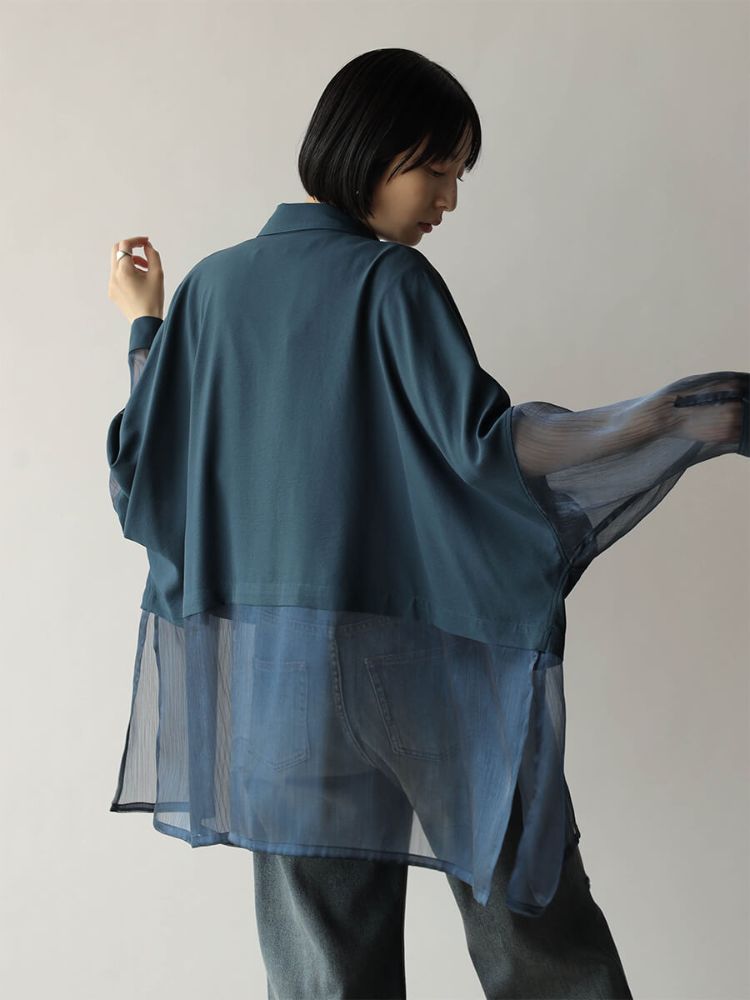 Radiate Sheer Switch Dromedary Shirt