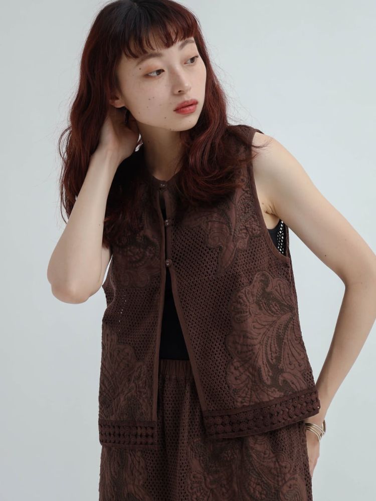 ラディエイト RADIATE インドコットン刺繍ベスト