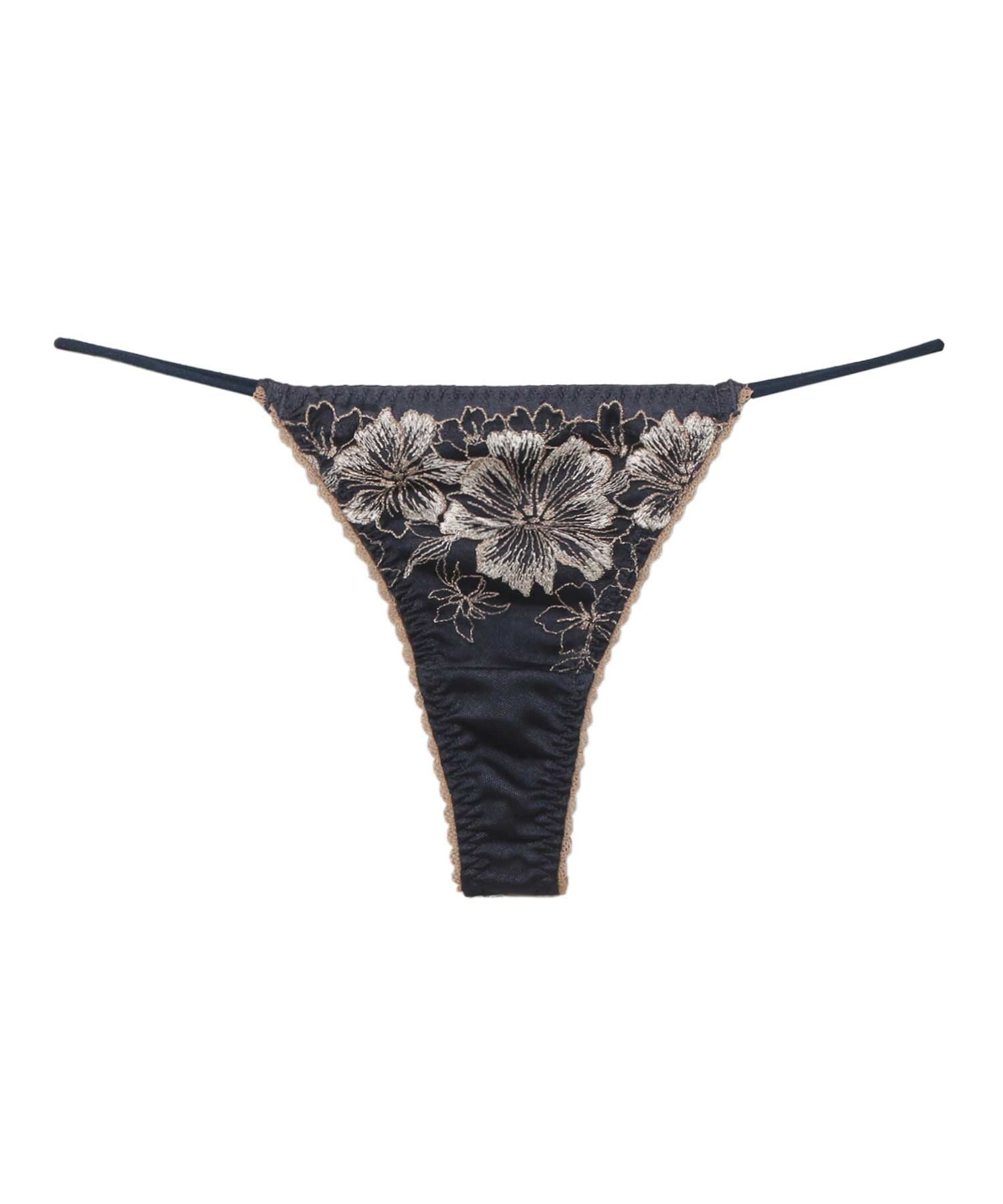 ラヴィジュール RAVIJOUR アルミラ エンブロイダリーレース Tバック 【返品不可商品】 （NAVY） NAVY
