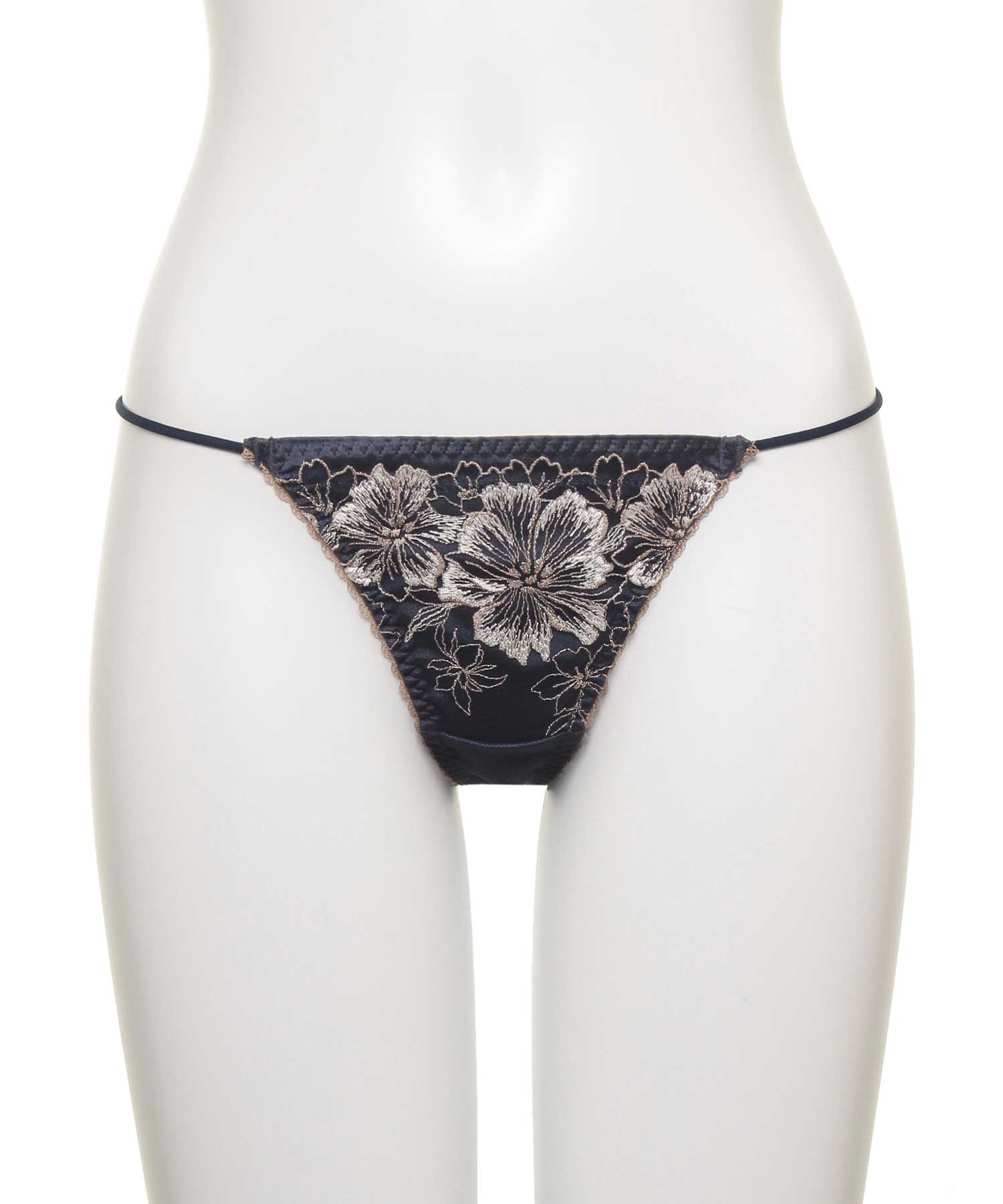 ラヴィジュール RAVIJOUR アルミラ エンブロイダリーレース Tバック 【返品不可商品】 （NAVY） NAVY