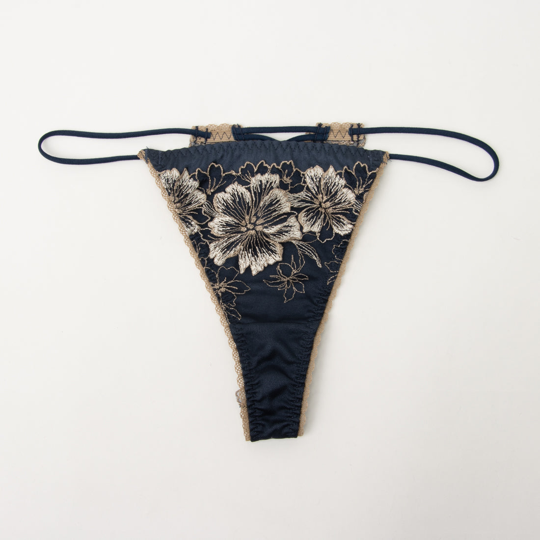 ラヴィジュール RAVIJOUR アルミラ エンブロイダリーレース Tバック 【返品不可商品】 （NAVY） NAVY