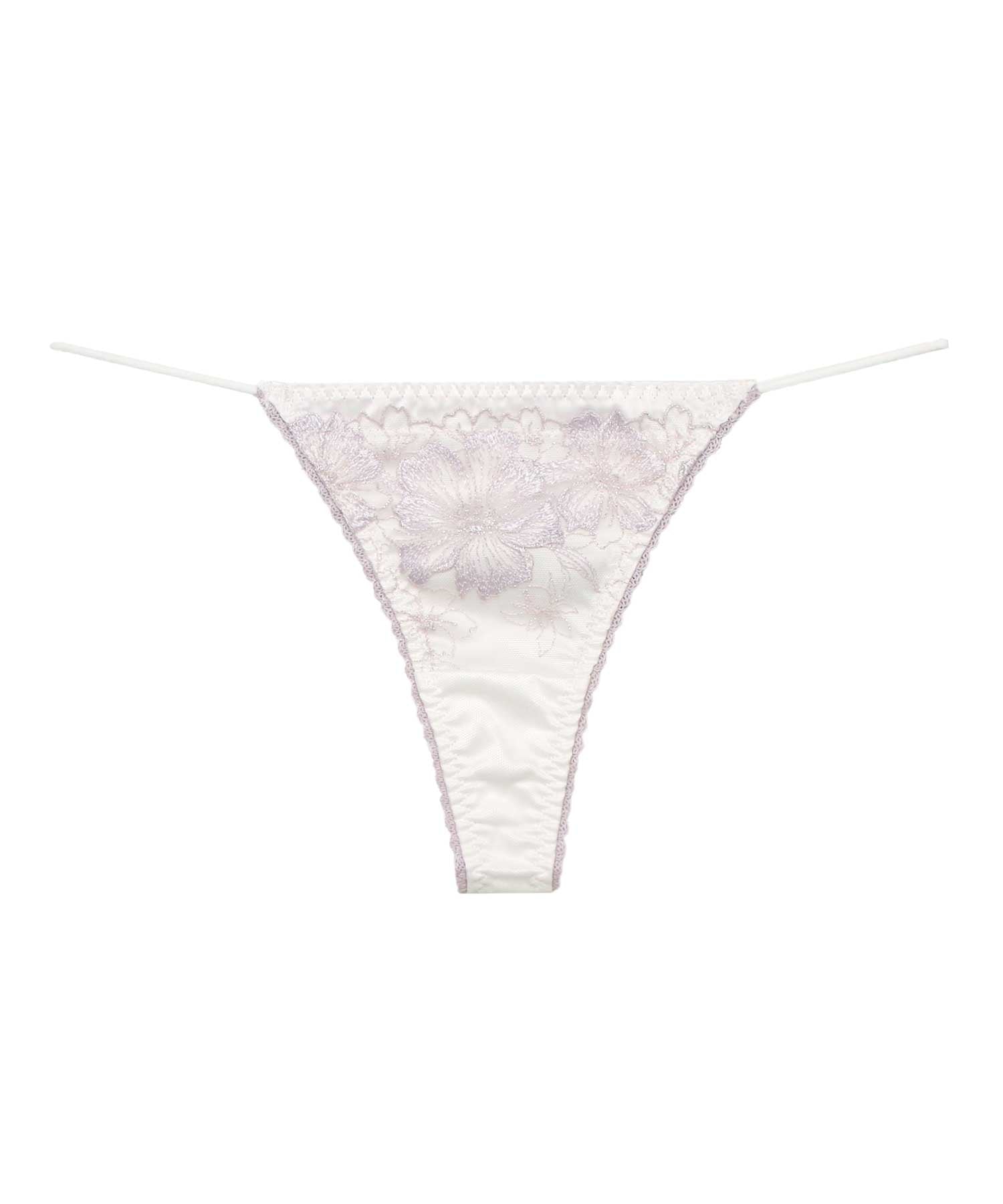 ラヴィジュール RAVIJOUR アルミラ エンブロイダリーレース Tバック 【返品不可商品】 （WHITE） WHITE