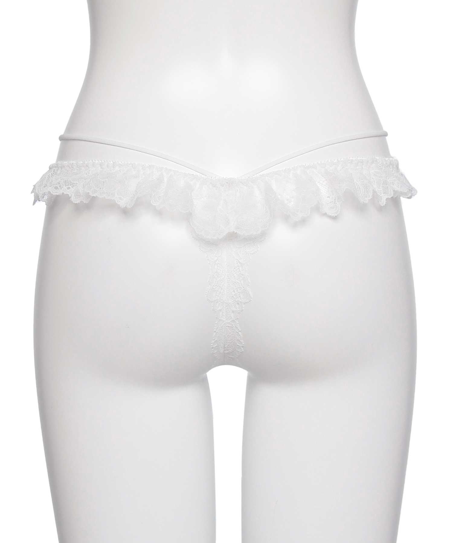 ラヴィジュール RAVIJOUR ミストフローラ ストレッチレース Tバック 【返品不可商品】 （WHITE） WHITE