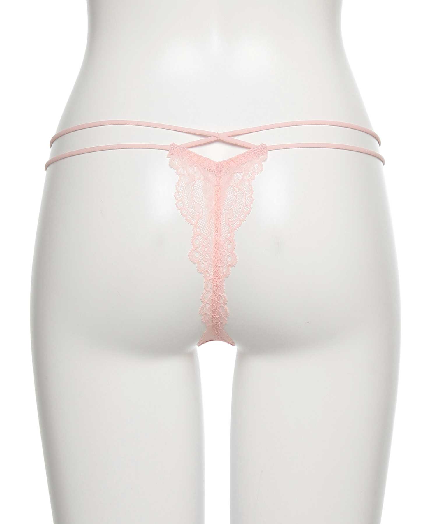 ラヴィジュール RAVIJOUR ラナルミエル ストレッチレース Tバック 【返品不可商品】 （PINK） PINK