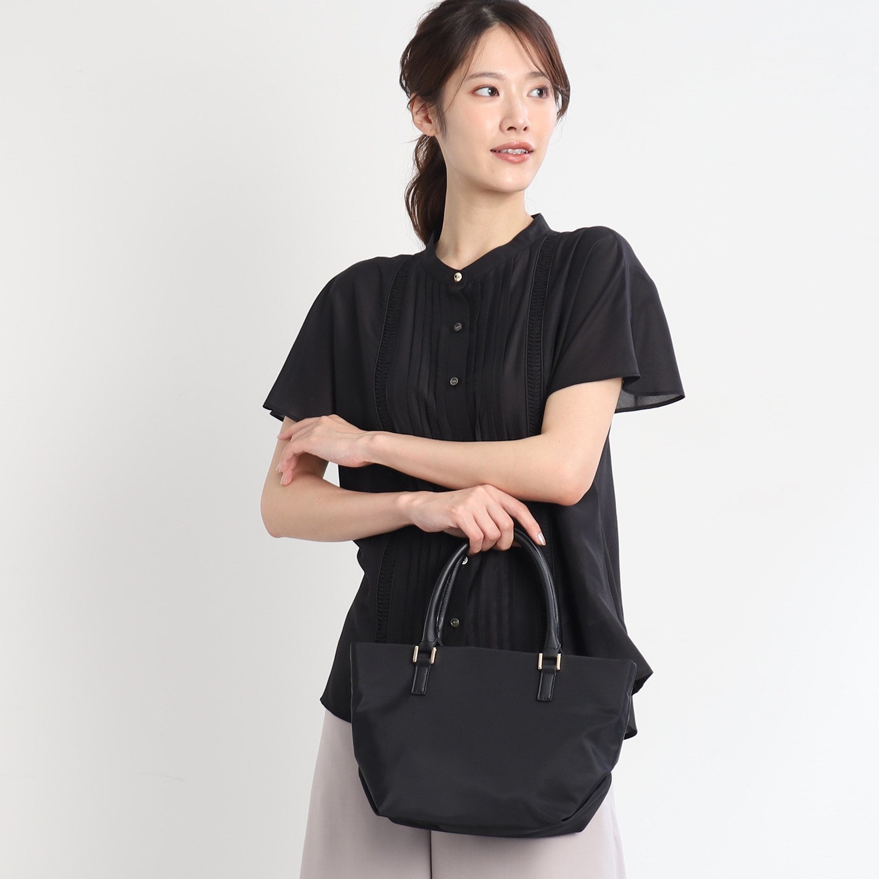 リフレクト Reflect バイカラーハンドルミニトートバッグ （ブラック(019)） ブラック(019)