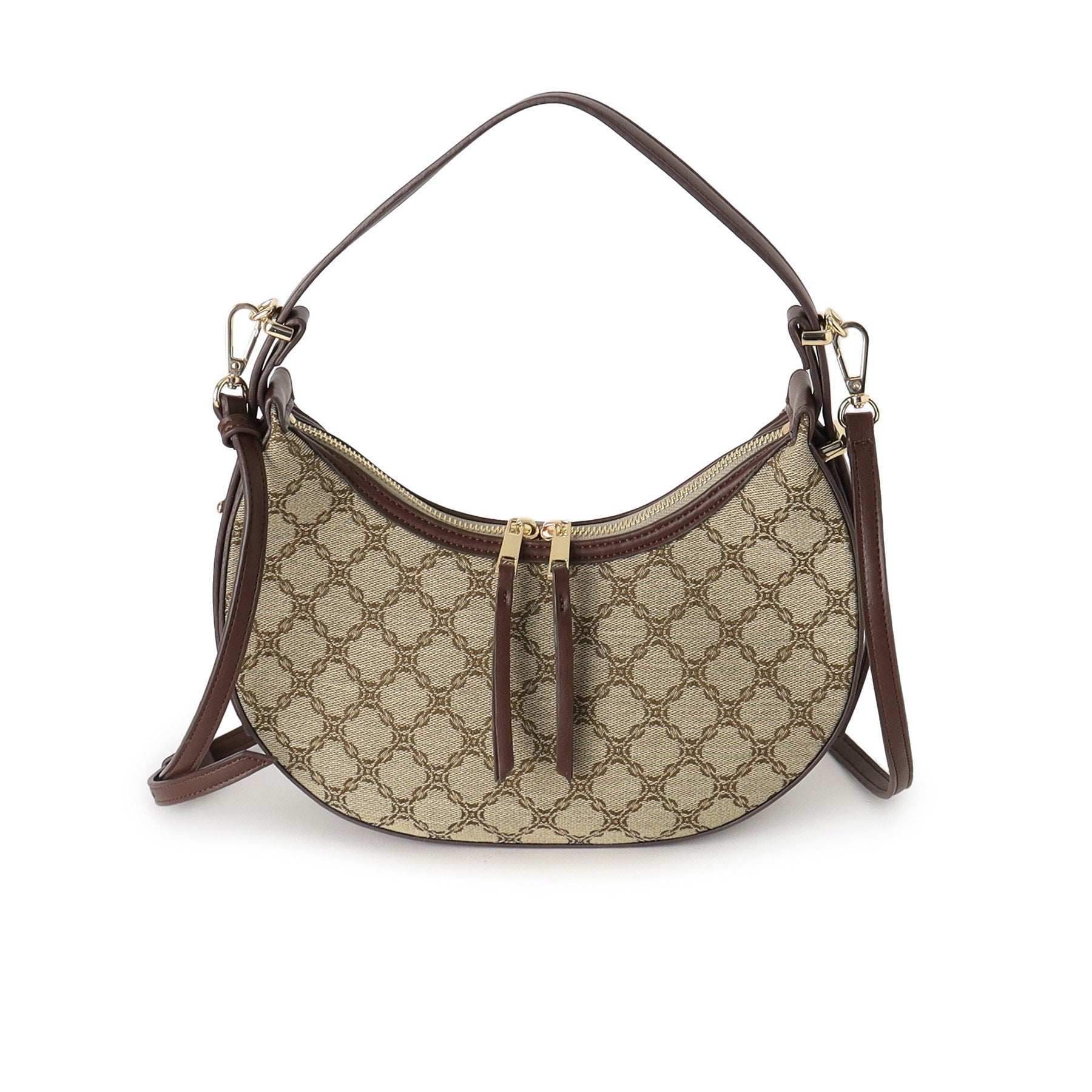 リフレクト Reflect 【収納力◎／ショルダー付き】ジャカードワンショルダーバッグ （キャメルブラウン(441)） キャメルブラウン(441)