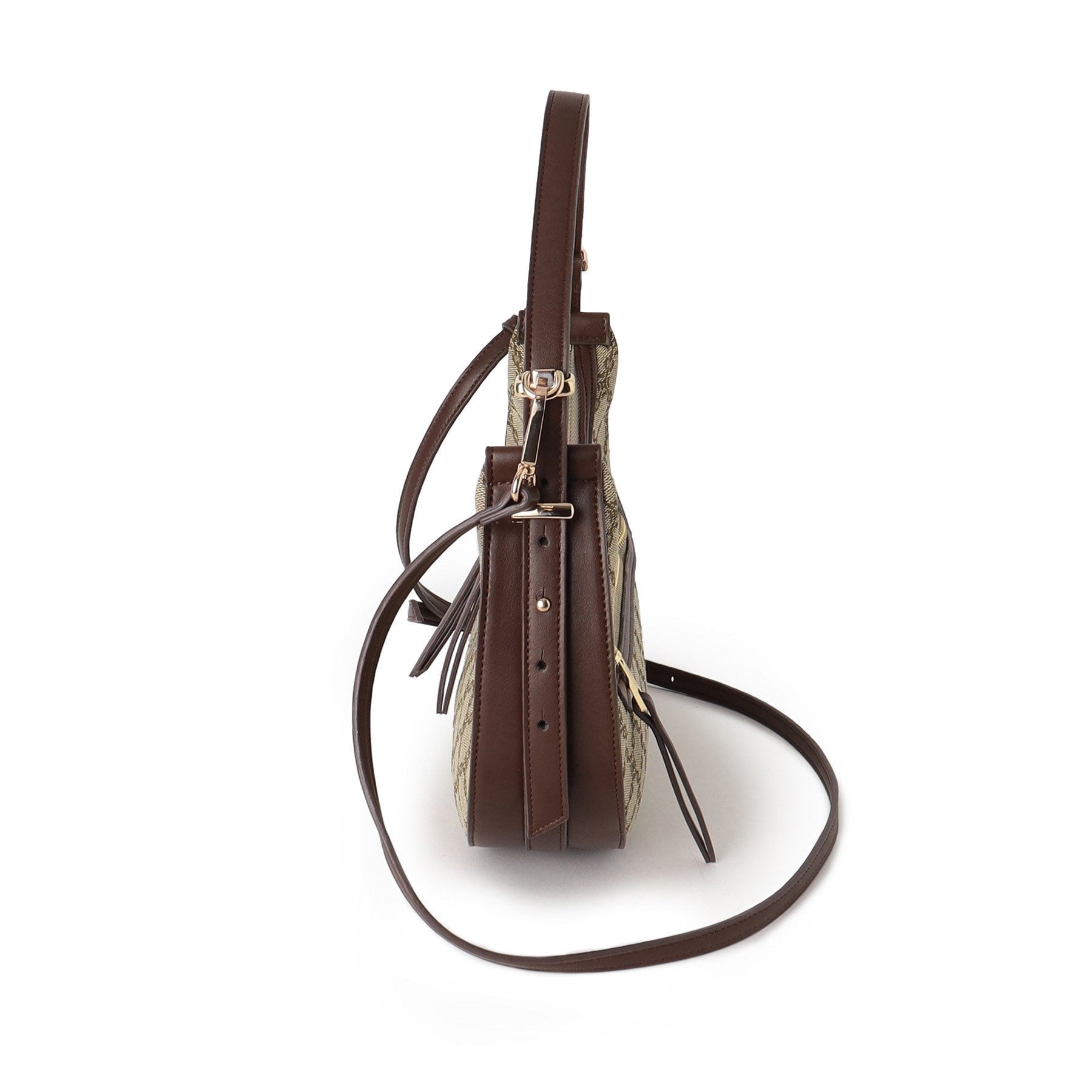 リフレクト Reflect 【収納力◎／ショルダー付き】ジャカードワンショルダーバッグ （キャメルブラウン(441)） キャメルブラウン(441)