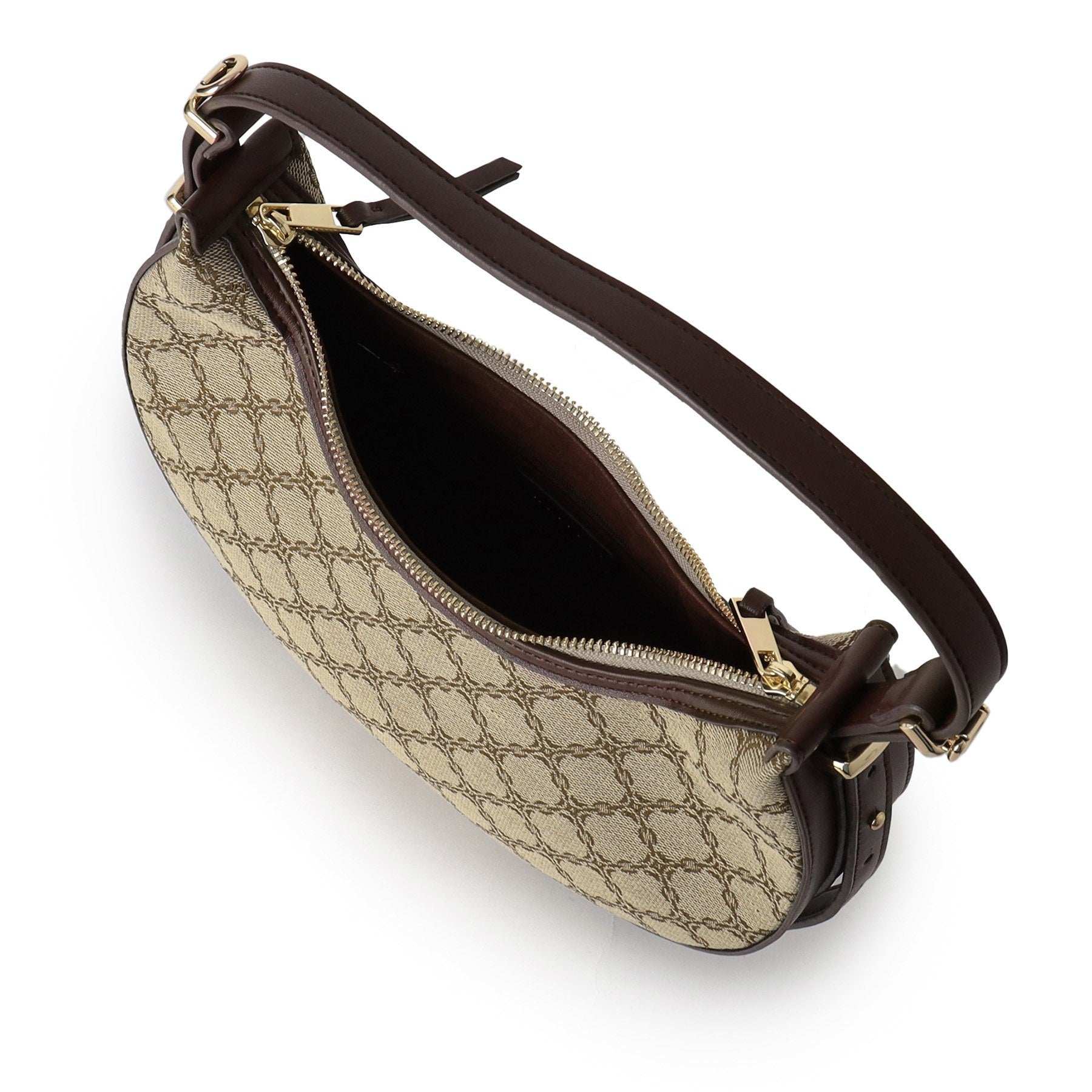 リフレクト Reflect 【収納力◎／ショルダー付き】ジャカードワンショルダーバッグ （キャメルブラウン(441)） キャメルブラウン(441)