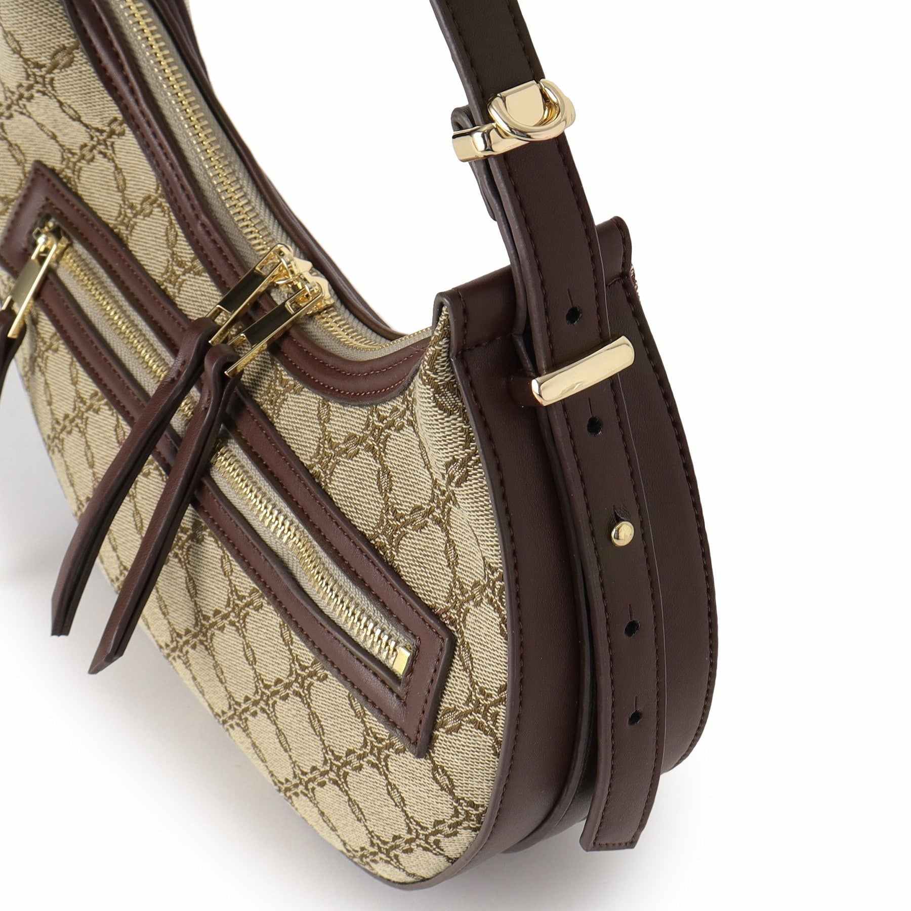 リフレクト Reflect 【収納力◎／ショルダー付き】ジャカードワンショルダーバッグ （キャメルブラウン(441)） キャメルブラウン(441)