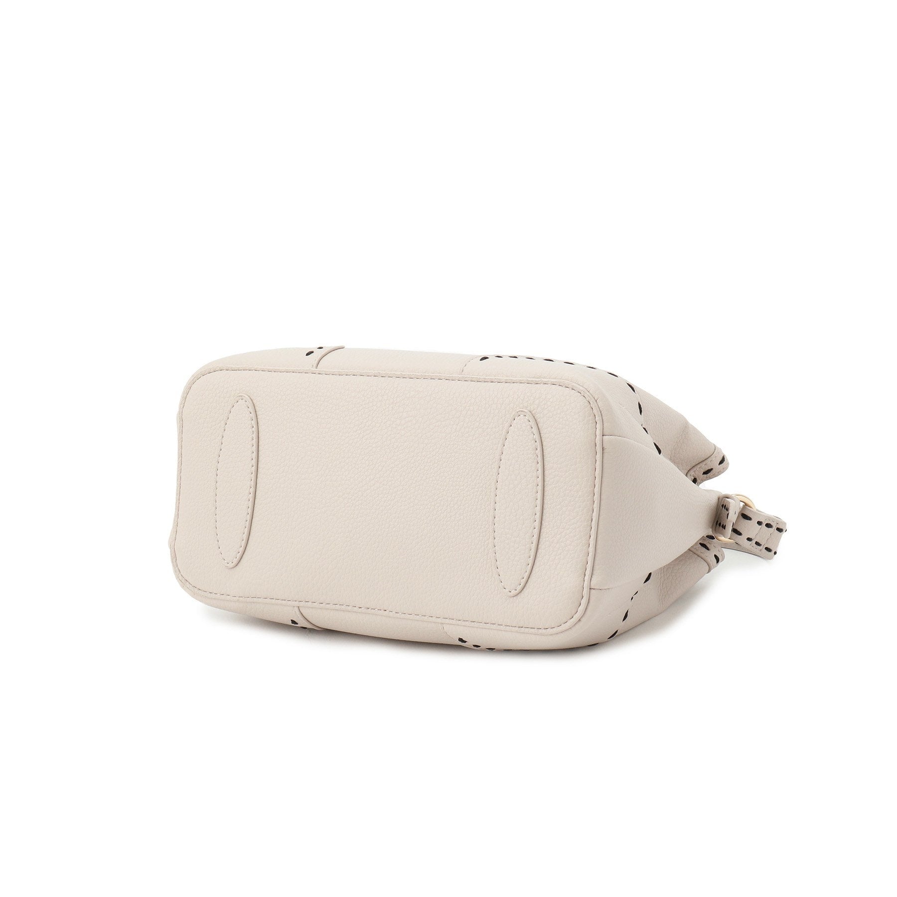 リフレクト Reflect 【収納力◎／付属ストラップあり】バイカラーステッチバッグ （ライトベージュ(051)） ライトベージュ(051)