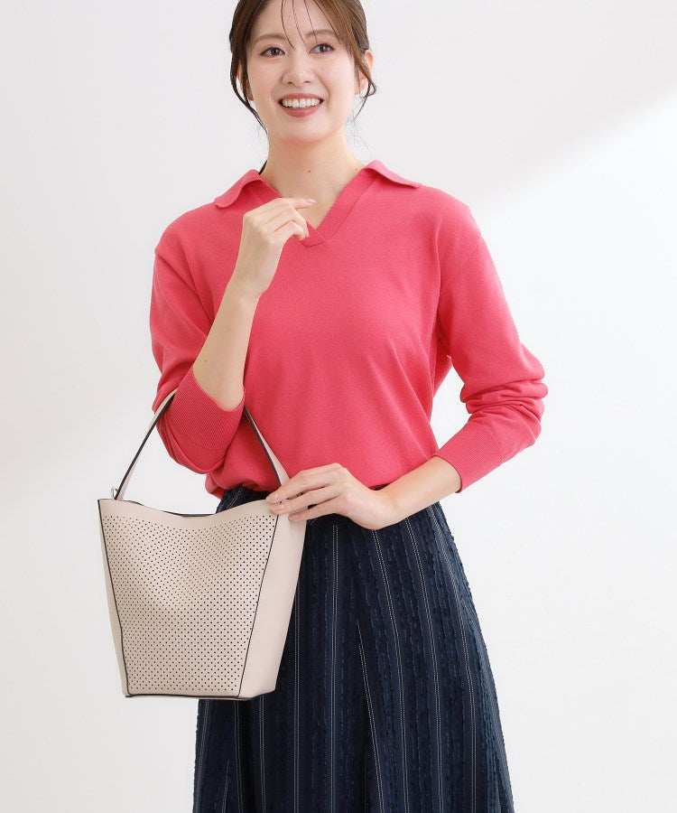 リフレクト Reflect 【ショルダー付き】パンチングデザインワンショルダーバッグ （グレージュ(050)） グレージュ(050)