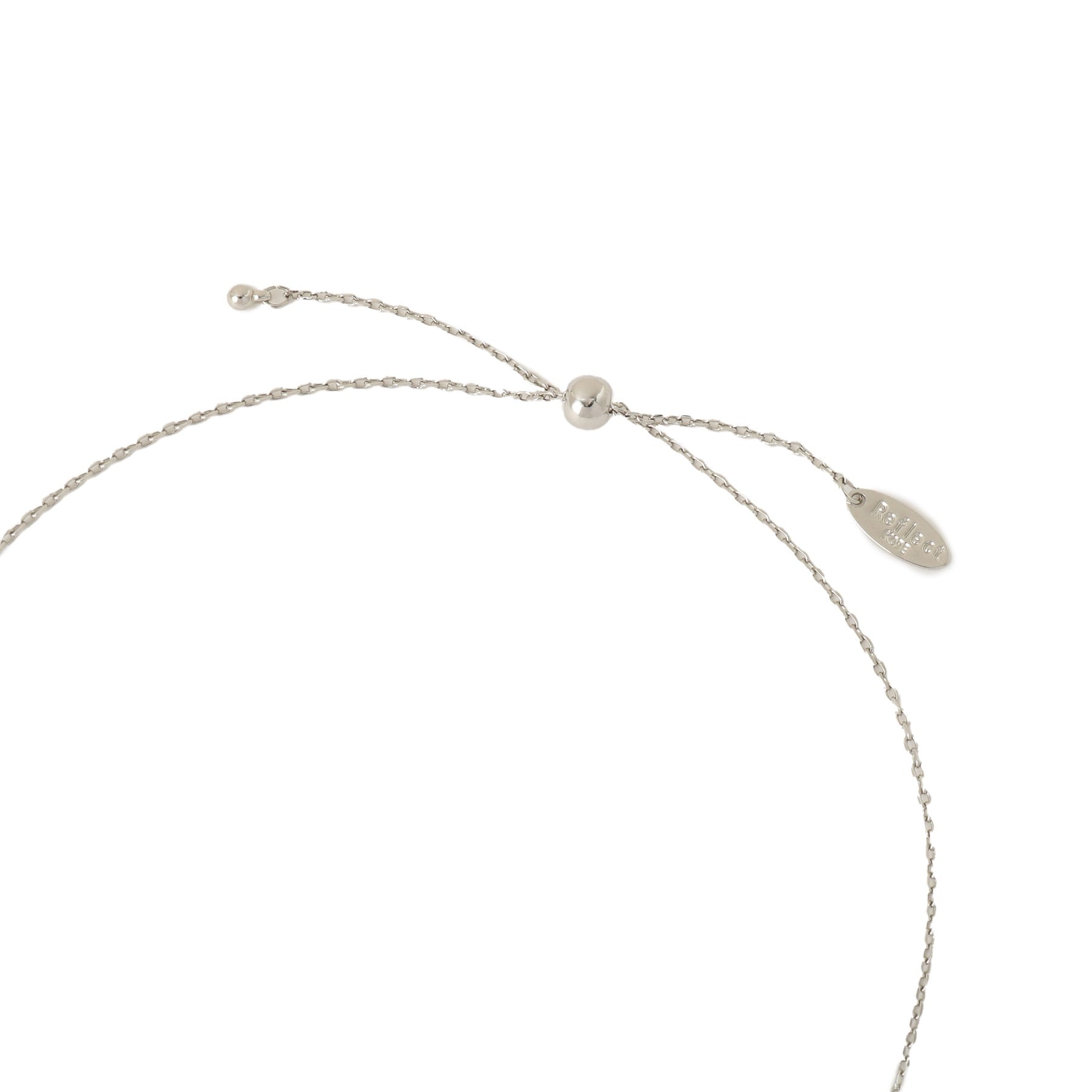 リフレクト Reflect 【チェーン長さ調節可】エッグ型パーツネックレス （シルバー(006)） シルバー(006)