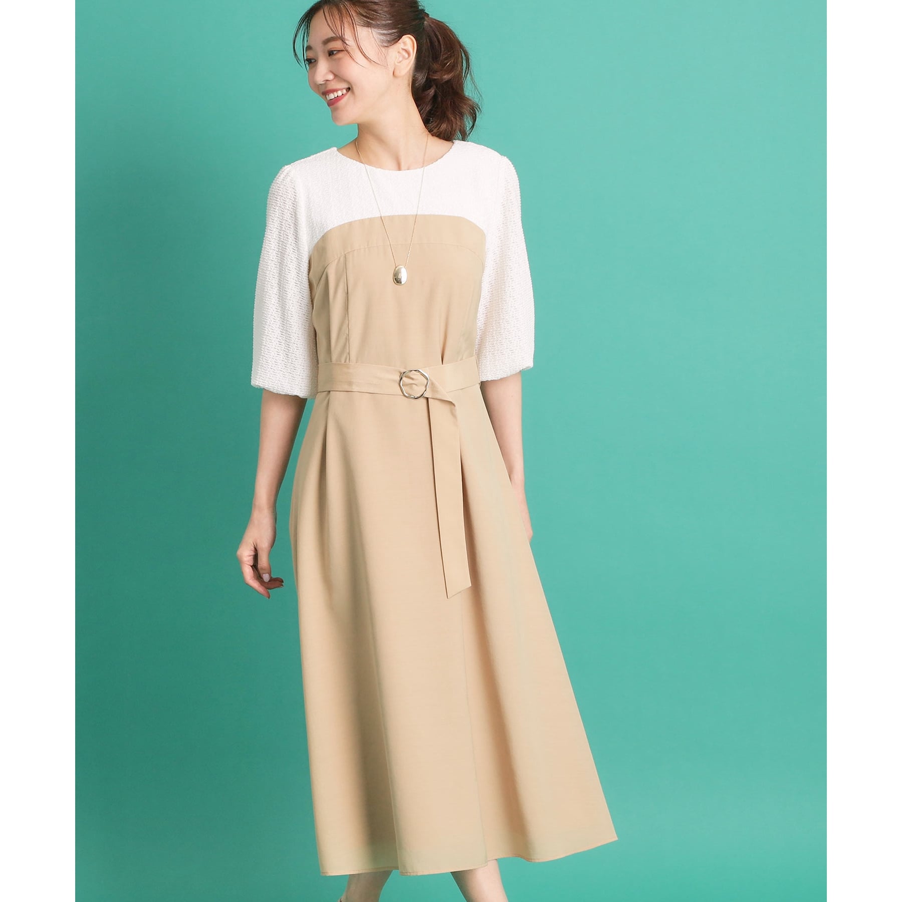 リフレクト Reflect 【チェーン長さ調節可】エッグ型パーツネックレス （シルバー(006)） シルバー(006)