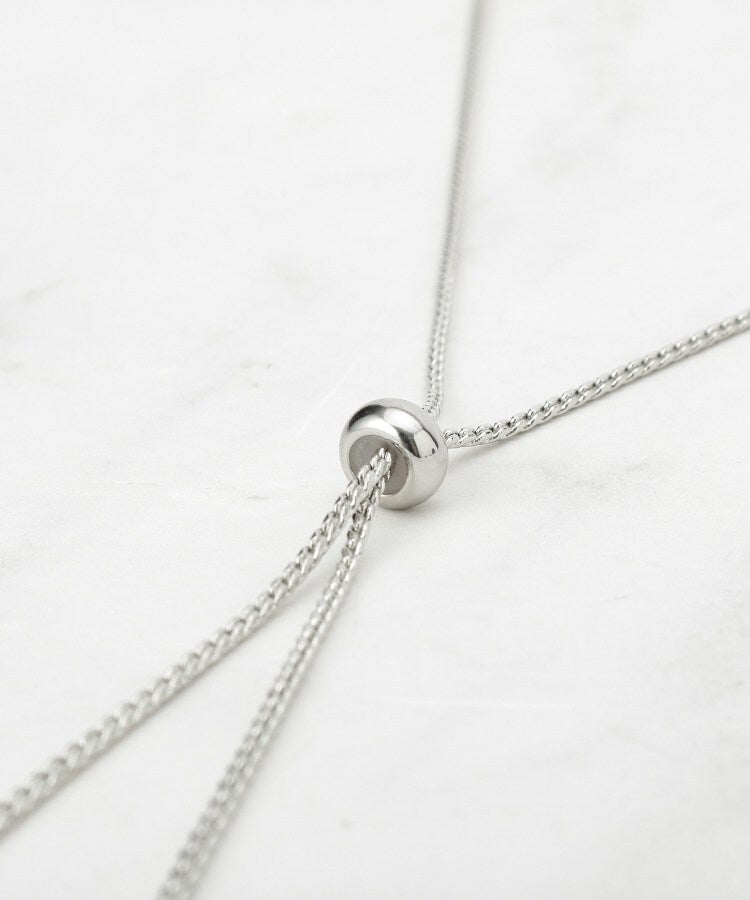 リフレクト Reflect 【長さ調節可】天然シェル×ラリエットデザインネックレス （シルバー(006)） シルバー(006)