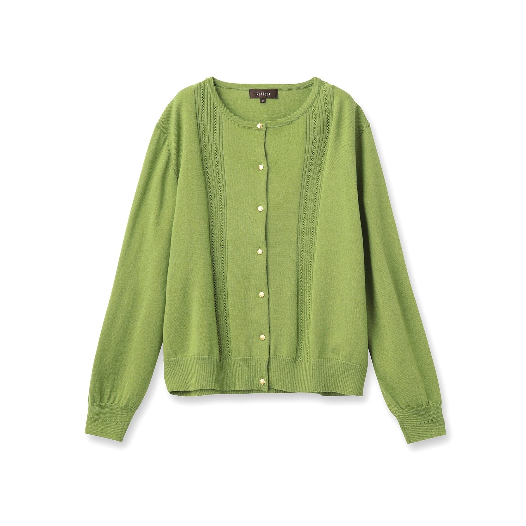 リフレクト Reflect 【セットアップ可】ソフトタッチカーディガン （グリーン(025)） グリーン(025)