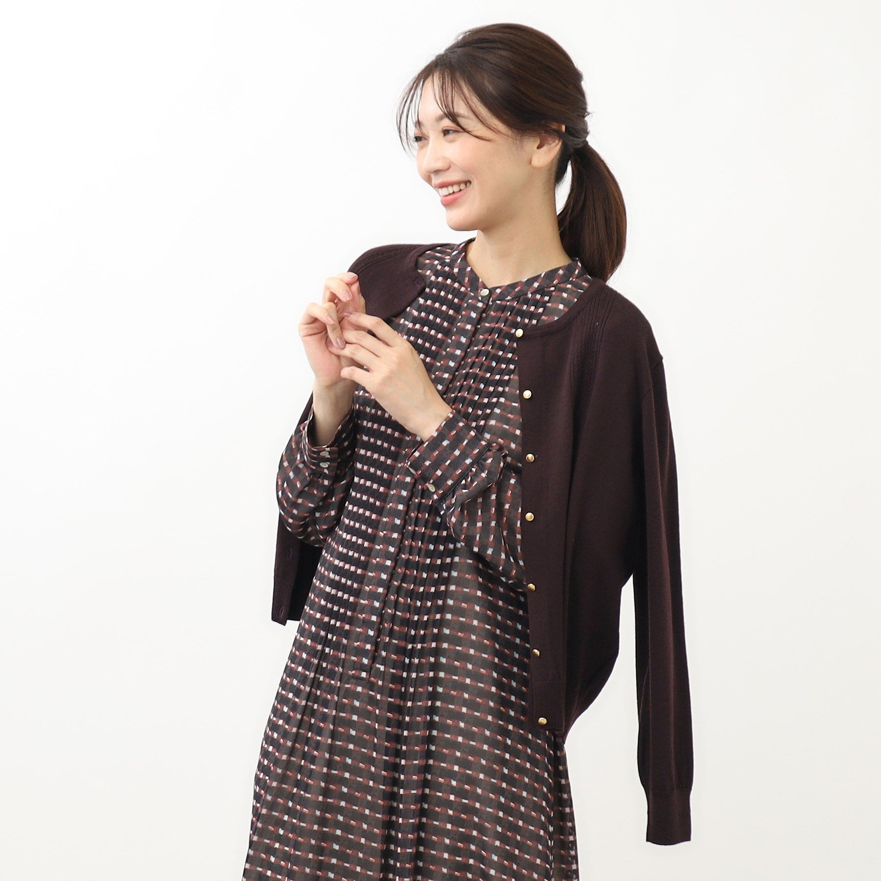 リフレクト Reflect 【セットアップ可】ソフトタッチカーディガン （グリーン(025)） グリーン(025)