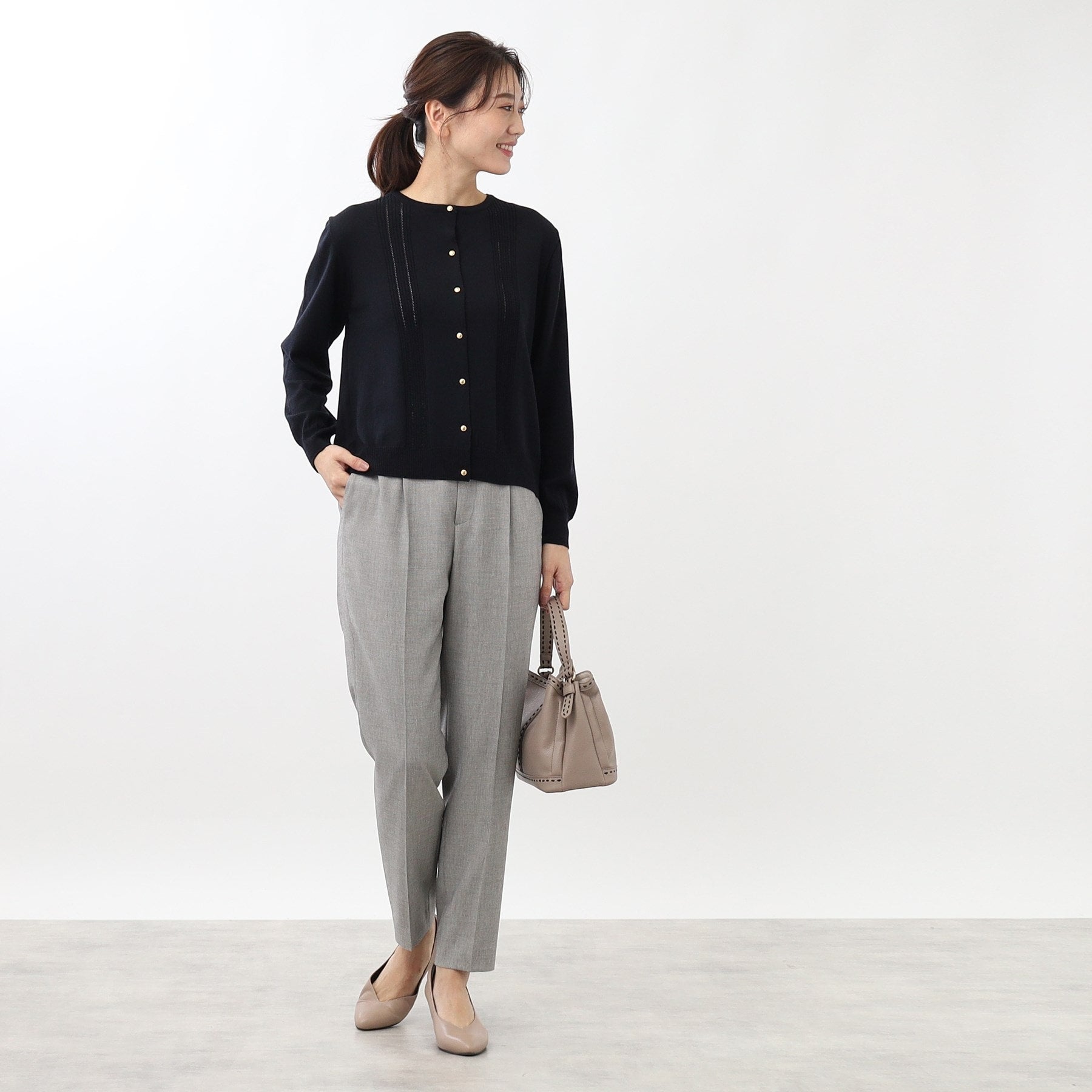 リフレクト Reflect 【セットアップ可】ソフトタッチカーディガン （グリーン(025)） グリーン(025)