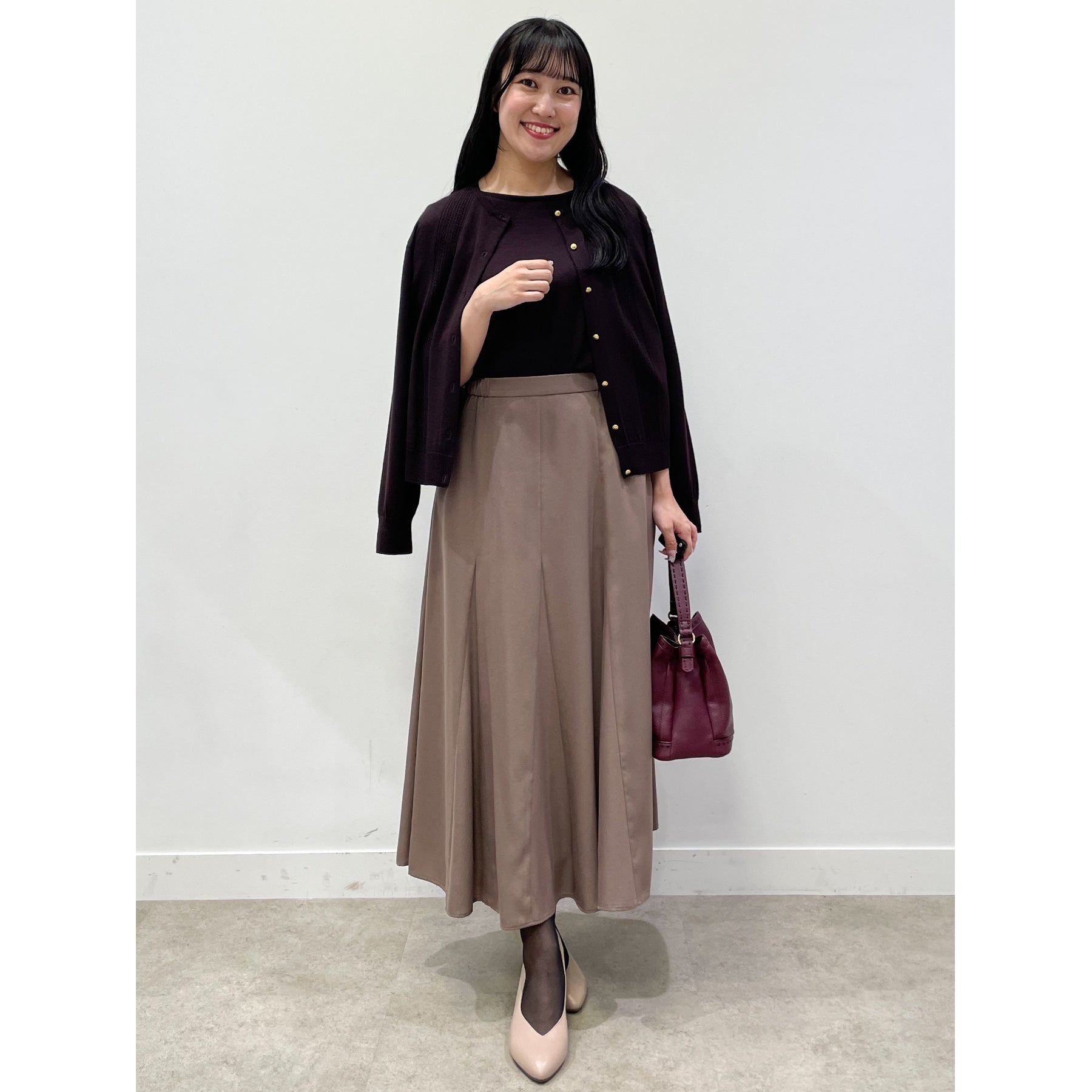 リフレクト Reflect 【セットアップ可】ソフトタッチカーディガン （グリーン(025)） グリーン(025)