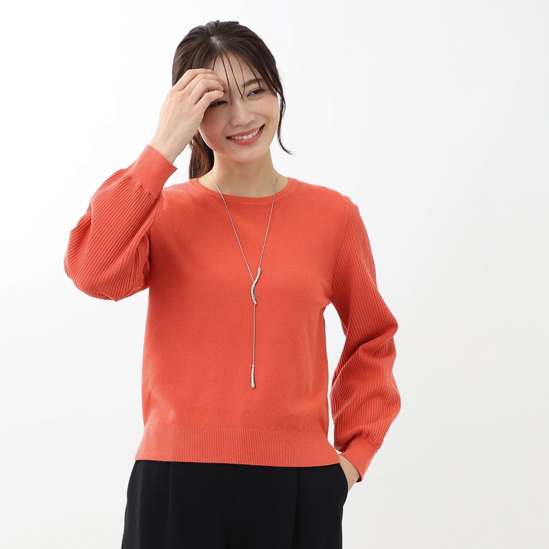 リフレクト Reflect 【マシンウォッシュ可】パフスリーブニット （オフホワイト(003)） オフホワイト(003)