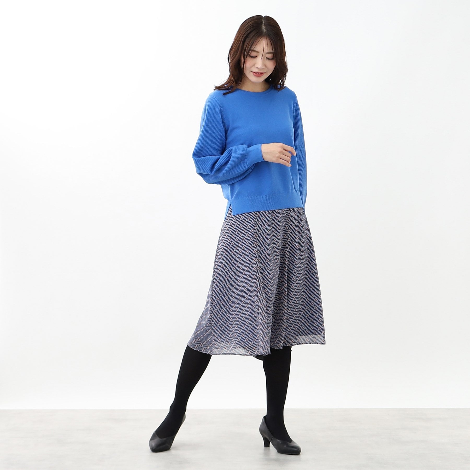 リフレクト Reflect 【マシンウォッシュ可】パフスリーブニット （オフホワイト(003)） オフホワイト(003)