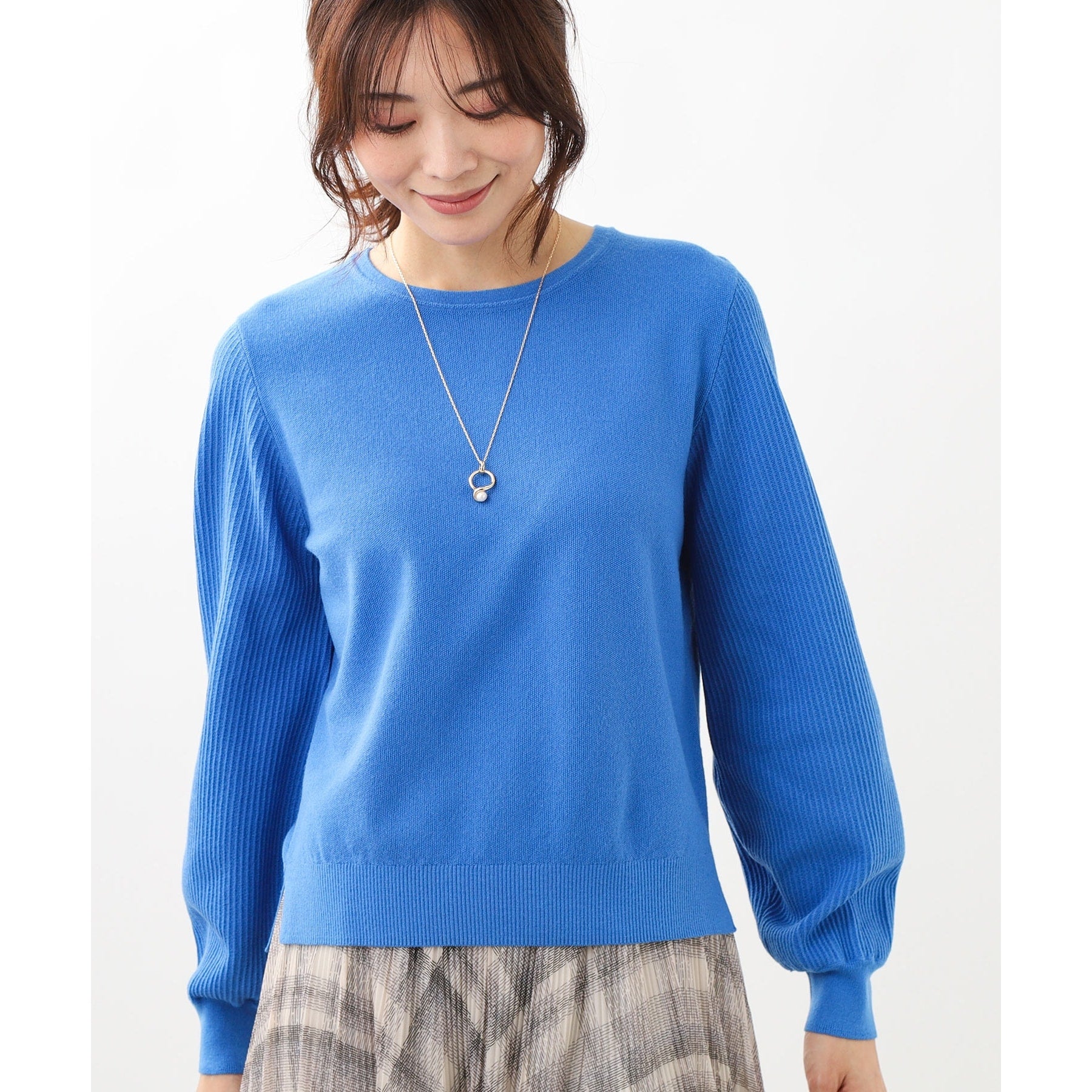 リフレクト Reflect 【マシンウォッシュ可】パフスリーブニット （オフホワイト(003)） オフホワイト(003)