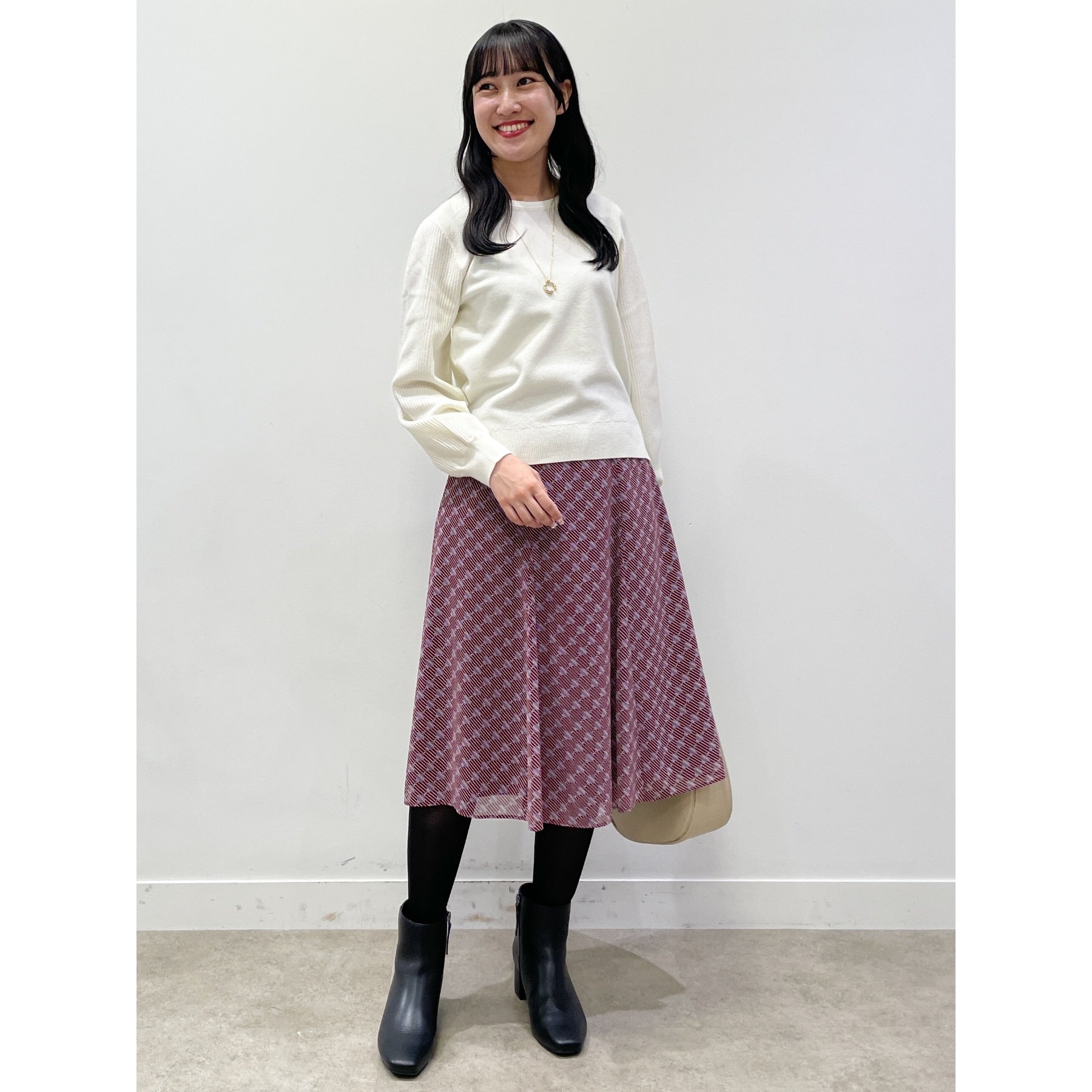 リフレクト Reflect 【マシンウォッシュ可】パフスリーブニット （オフホワイト(003)） オフホワイト(003)