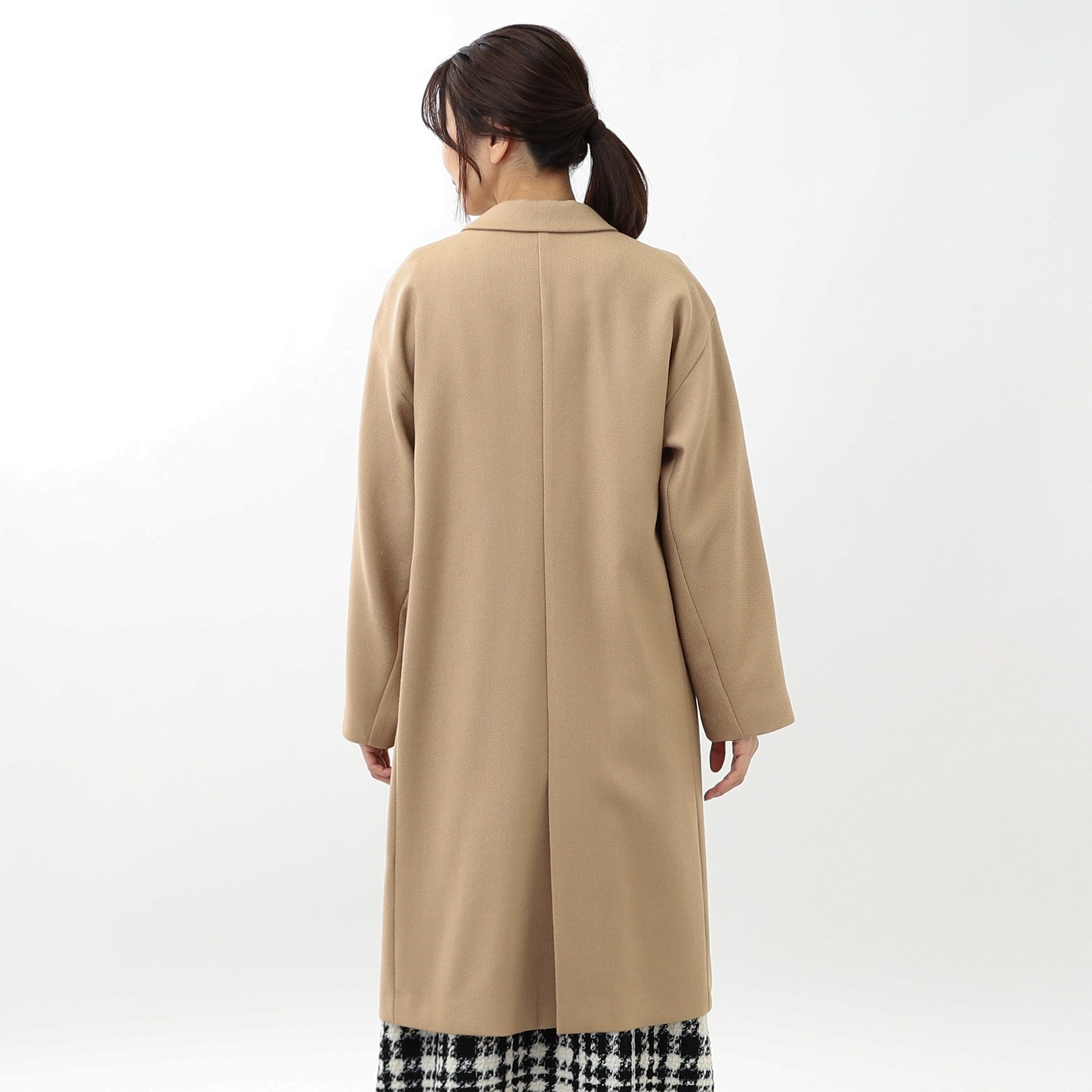 リフレクト Reflect 【R-QUALITY／共布サッシュベルト付き】クラシカルロングコート （ライトグレー(011)） ライトグレー(011)