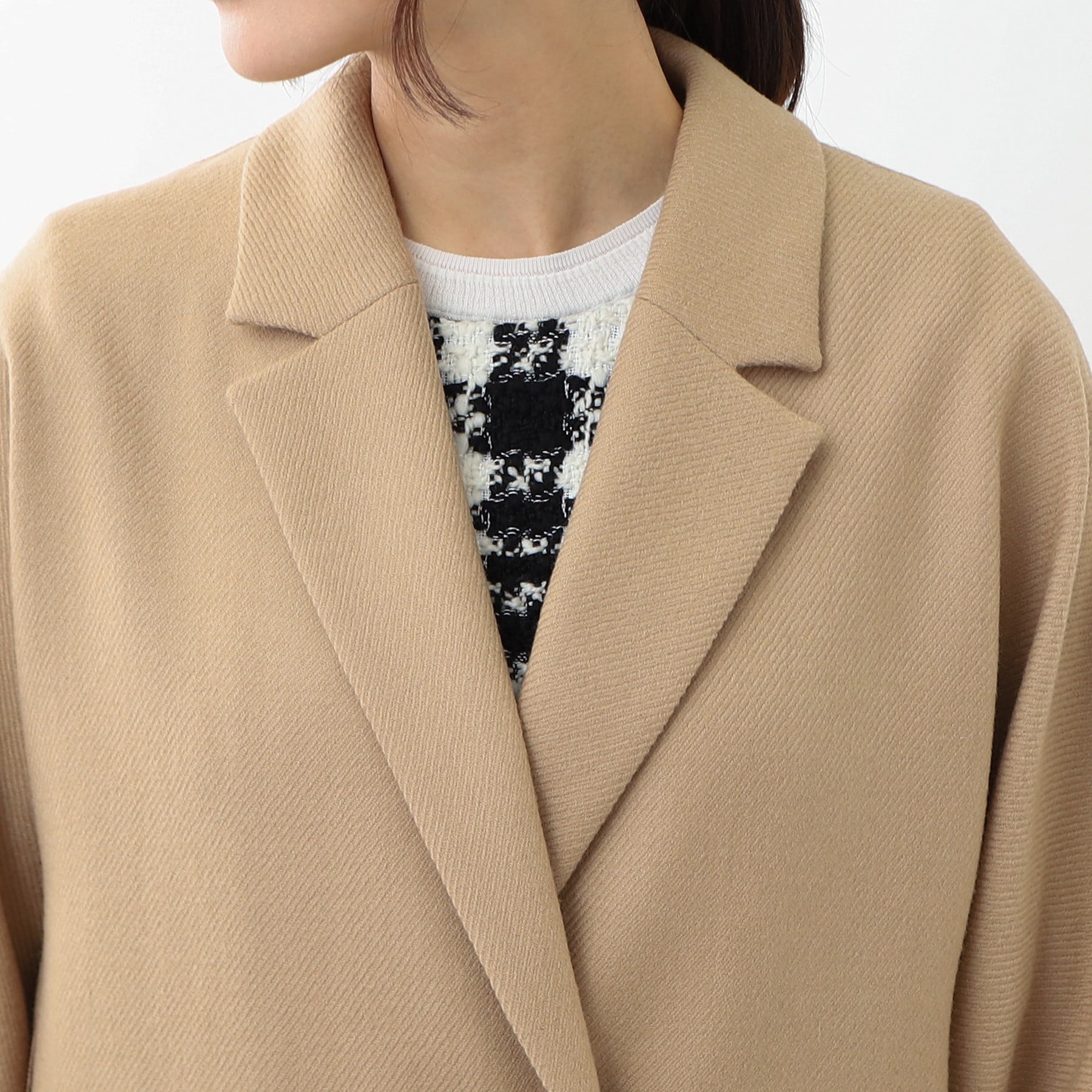 リフレクト Reflect 【R-QUALITY／共布サッシュベルト付き】クラシカルロングコート （ライトグレー(011)） ライトグレー(011)