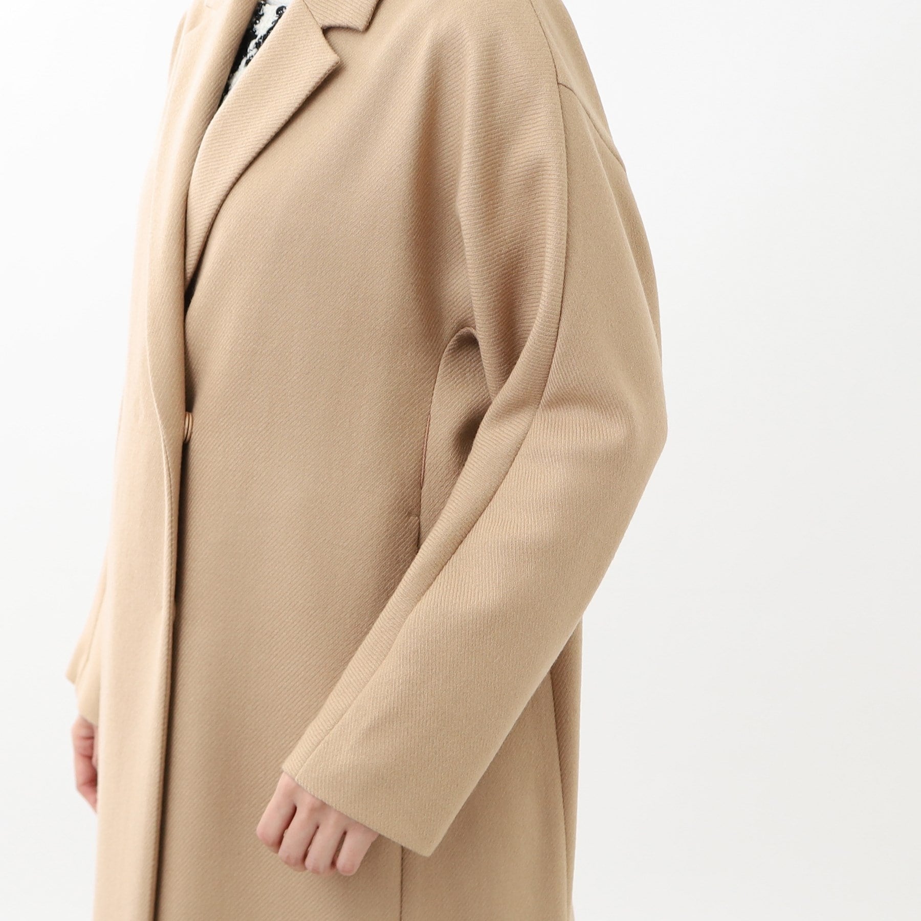 リフレクト Reflect 【R-QUALITY／共布サッシュベルト付き】クラシカルロングコート （ライトグレー(011)） ライトグレー(011)