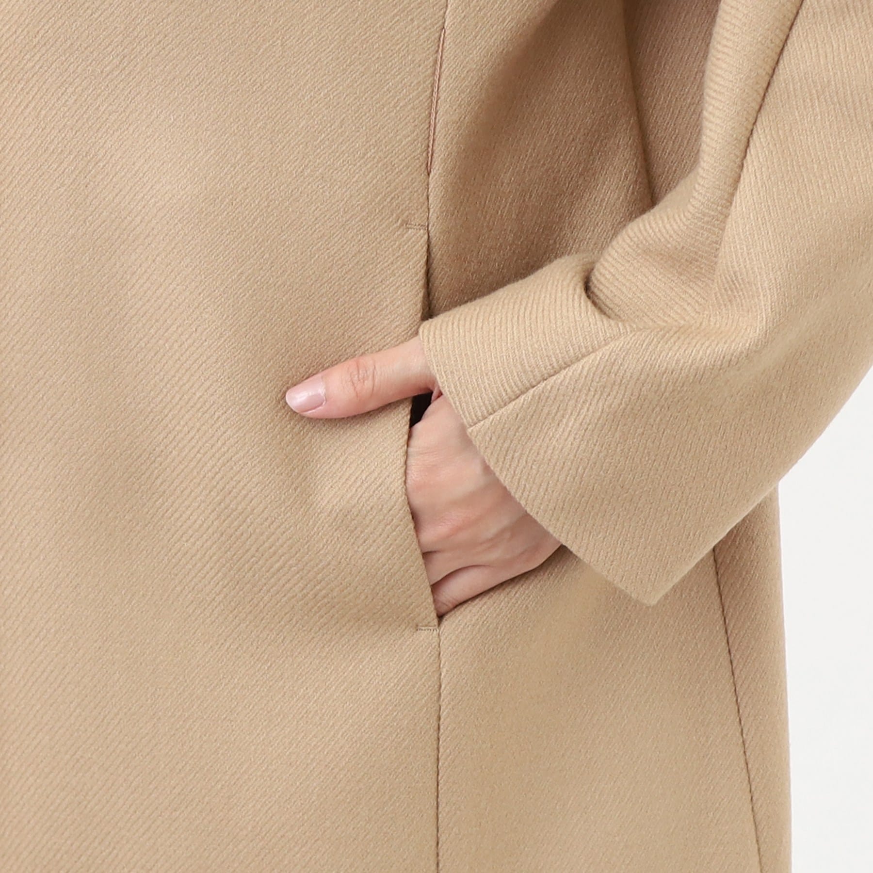 リフレクト Reflect 【R-QUALITY／共布サッシュベルト付き】クラシカルロングコート （ライトグレー(011)） ライトグレー(011)