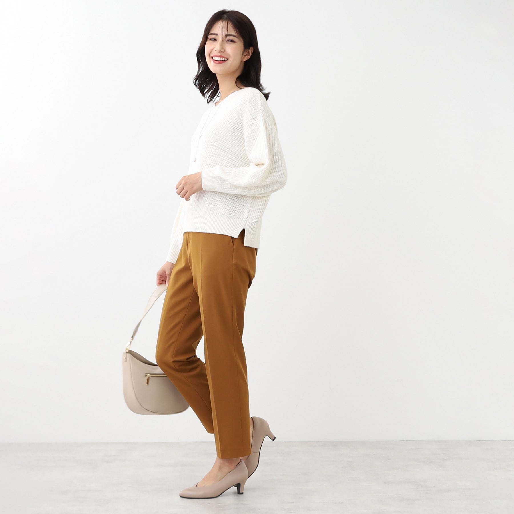 リフレクト Reflect 【洗える】ミックスカラーニット （オフホワイト(003)） オフホワイト(003)