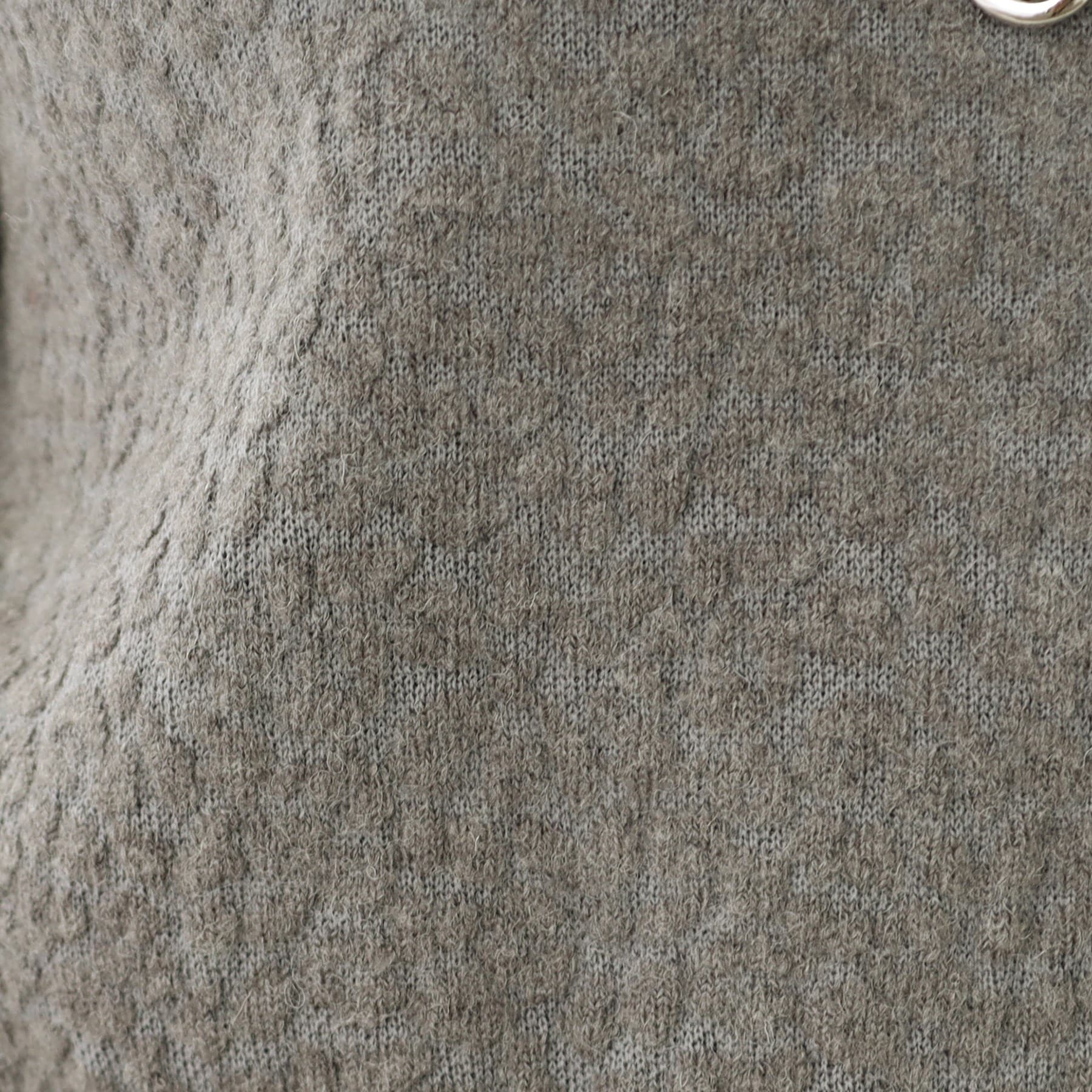 リフレクト Reflect 【洗える】ふくれジャカードニット （サックスブルー(090)） サックスブルー(090)