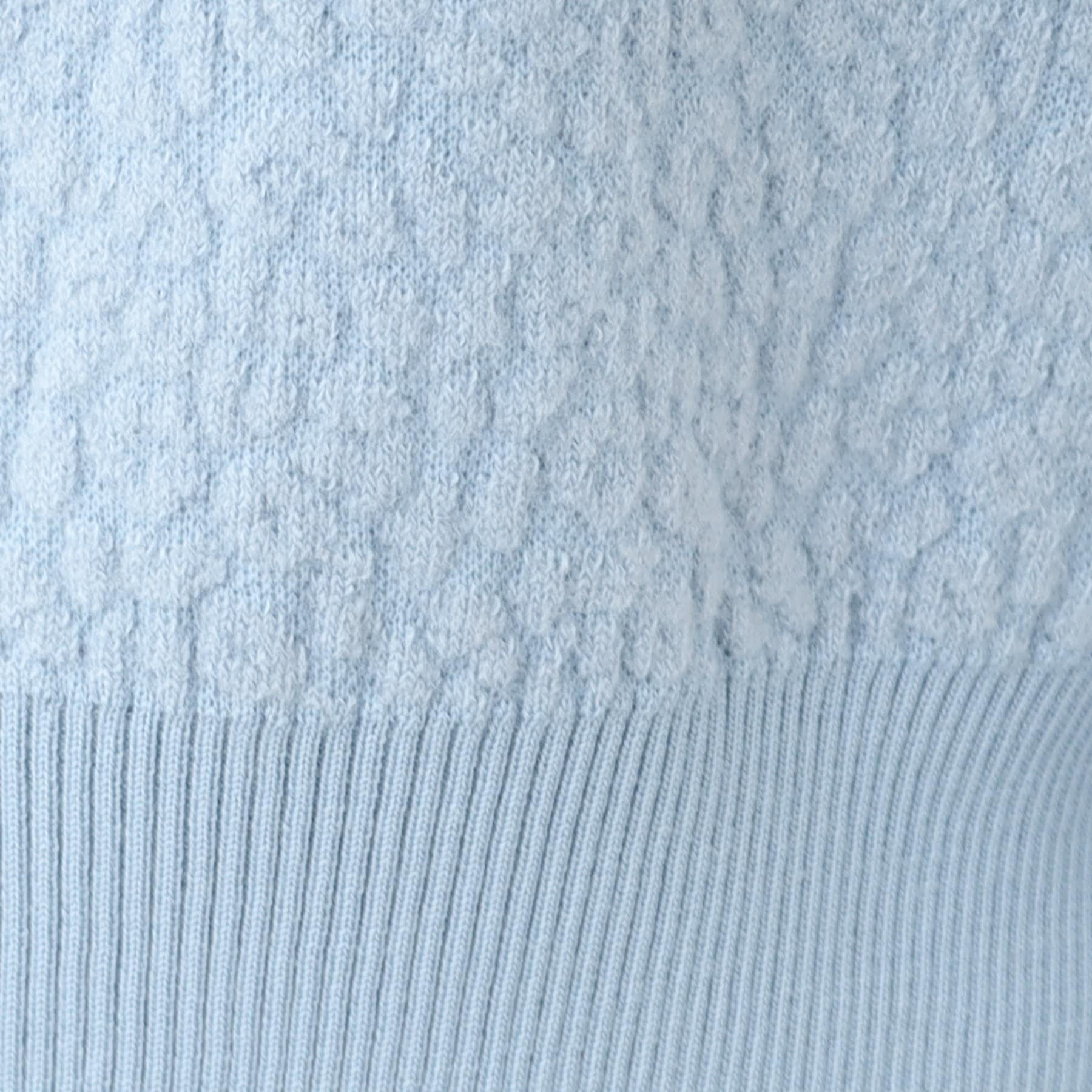 リフレクト Reflect 【洗える】ふくれジャカードニット （サックスブルー(090)） サックスブルー(090)