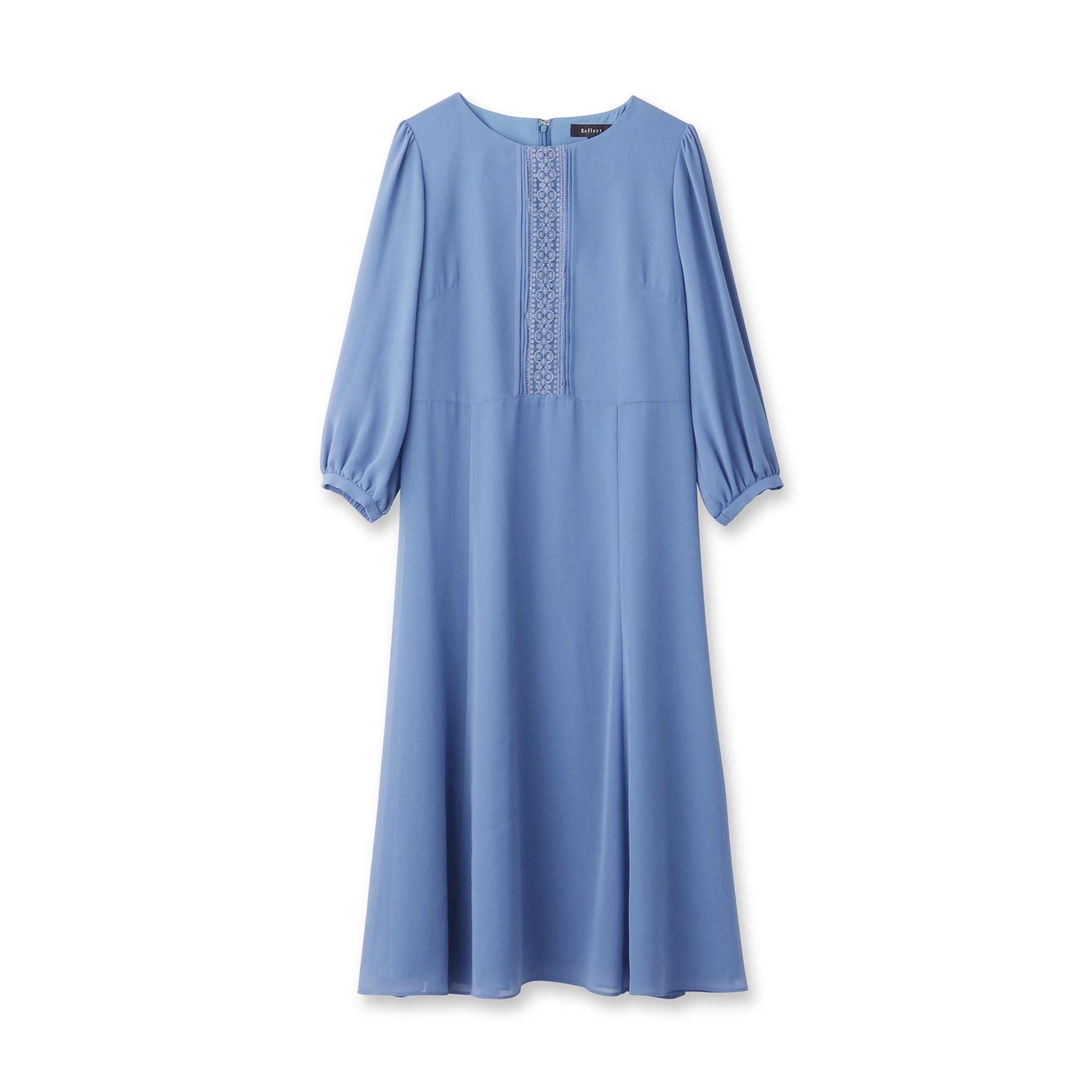 リフレクト Reflect 【フォーマル／入卒／ママスーツ／洗える】フロントレースジョーゼットワンピース （ブラック(019)） ブラック(019)